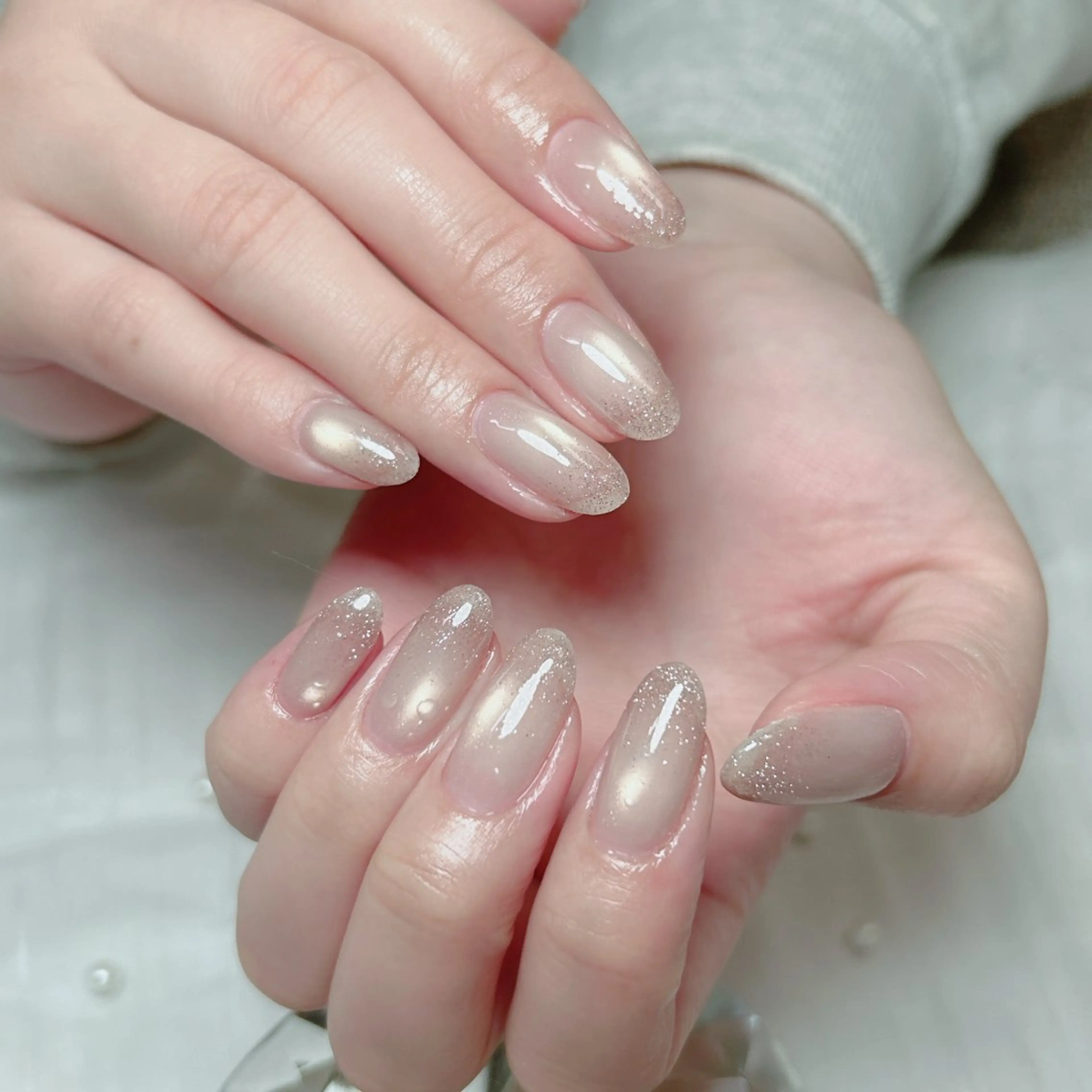 ネイル マグネットネイル 春ネイル ワンホンネイル ハンドネイル Cute Tips nailのネイルデザイン