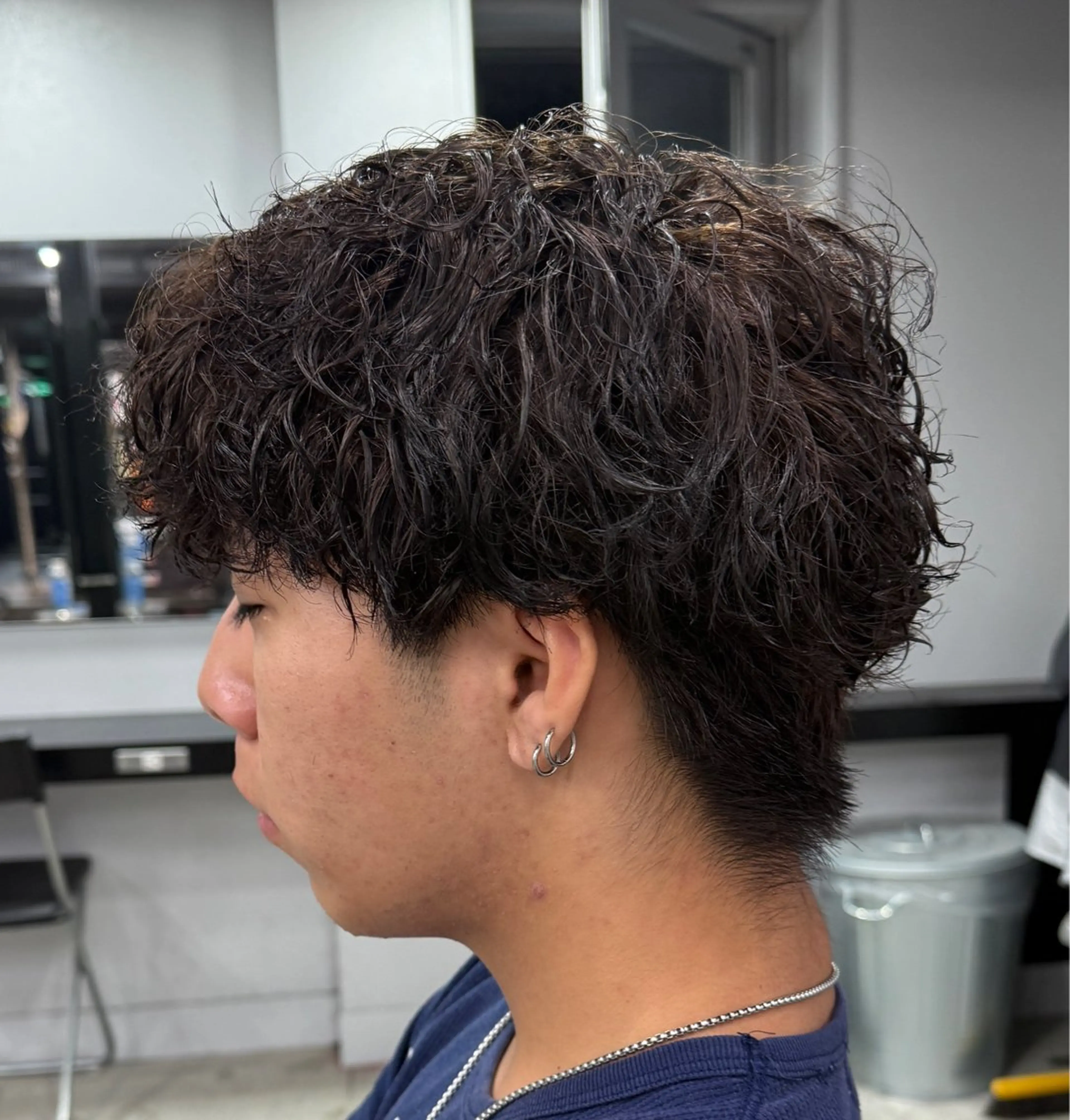 パーマ メンズ メンズパーマ 波巻きパーマ スパイラルパーマ パーマ RISE  綾瀬店所属・快斗🔥メンズパーマ 🔥モデル募集中🔥のヘアスタイル