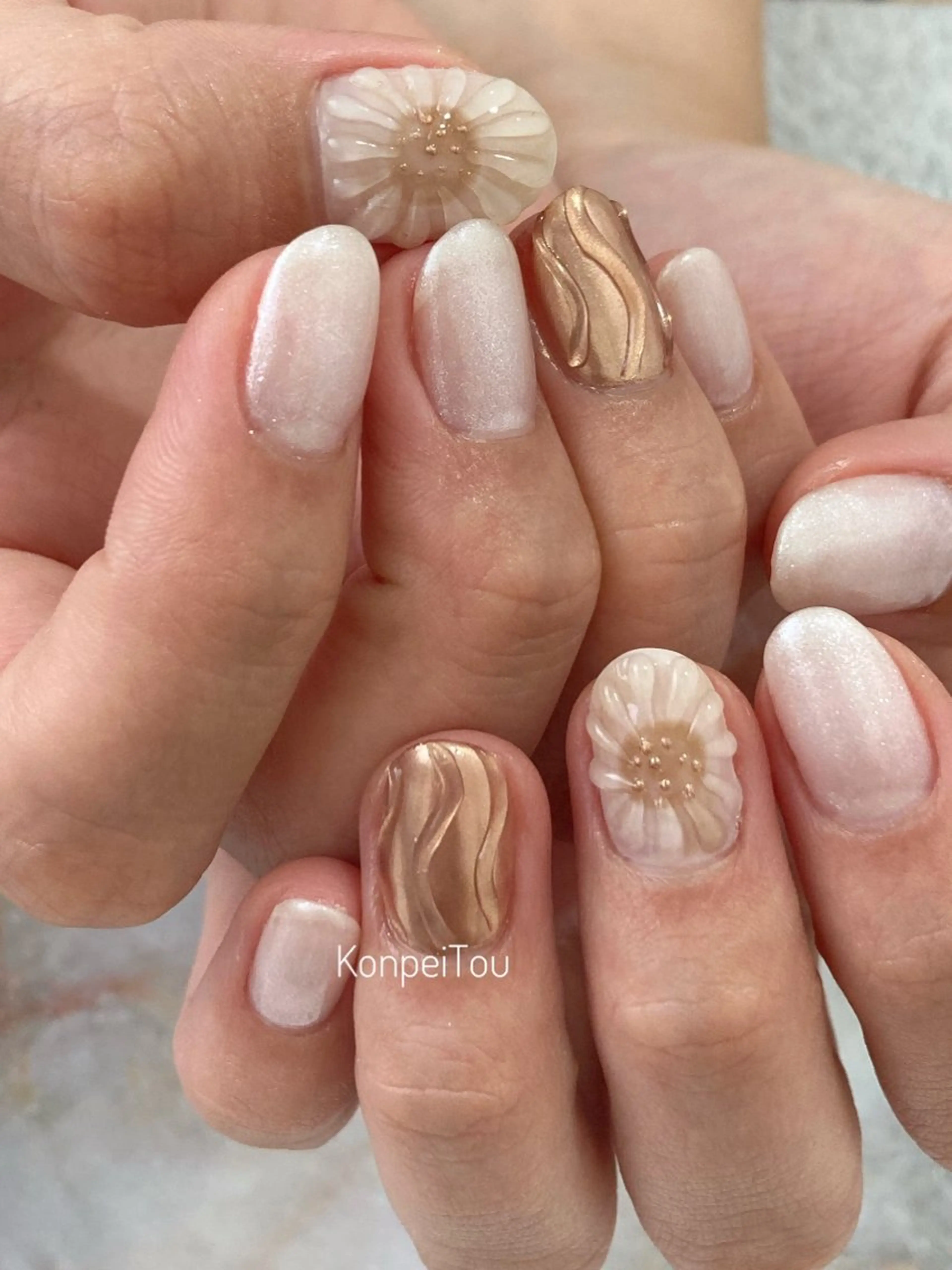 ネイル ハンドネイル おうちのネイルサロン　konpeiTou〜こんぺいとう〜所属・おうちのネイルサロン KonpeiTouのネイルデザイン