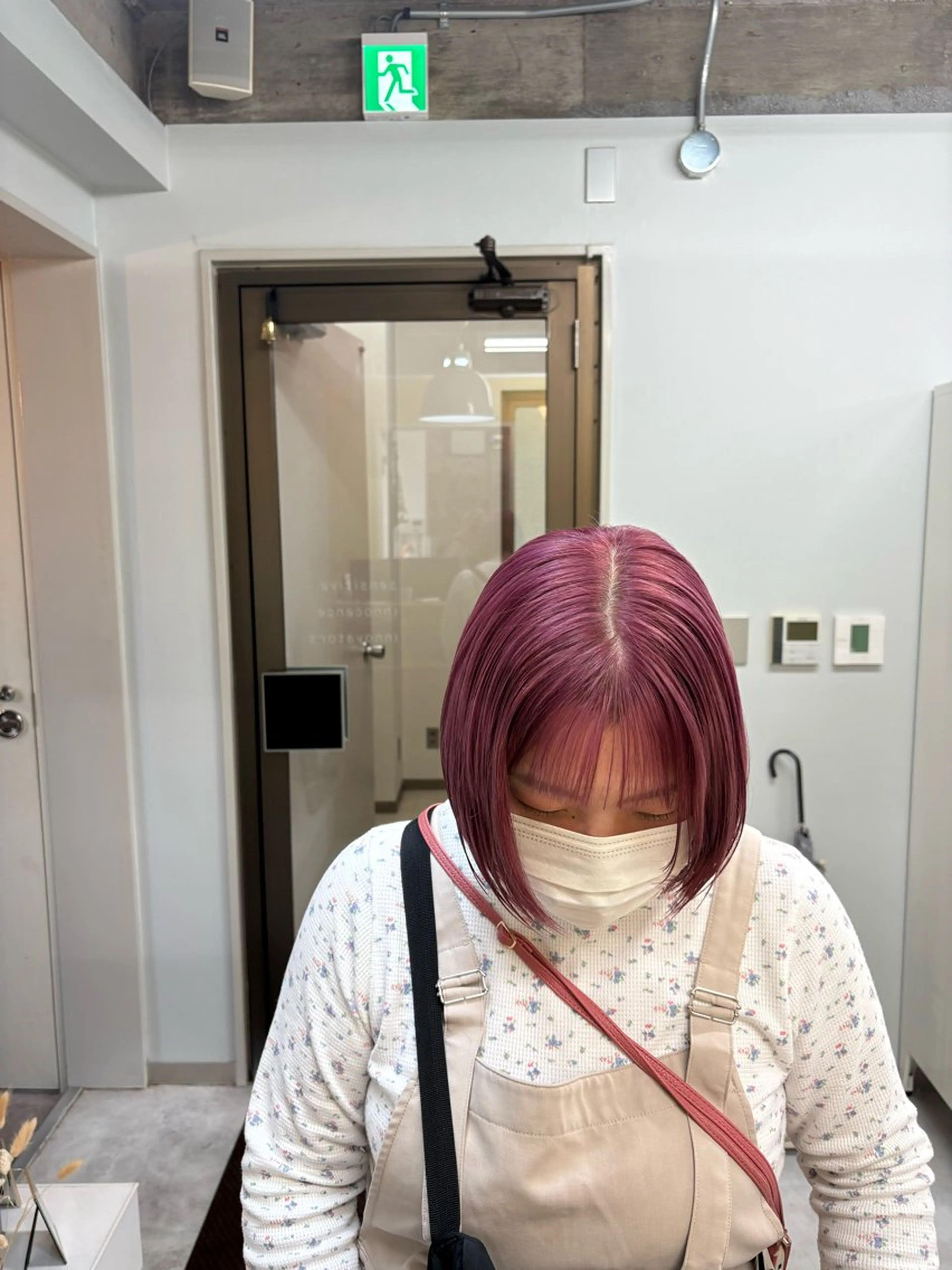 ショート カラー カシス ピンクカラー …a所属・…a みおのヘアスタイル