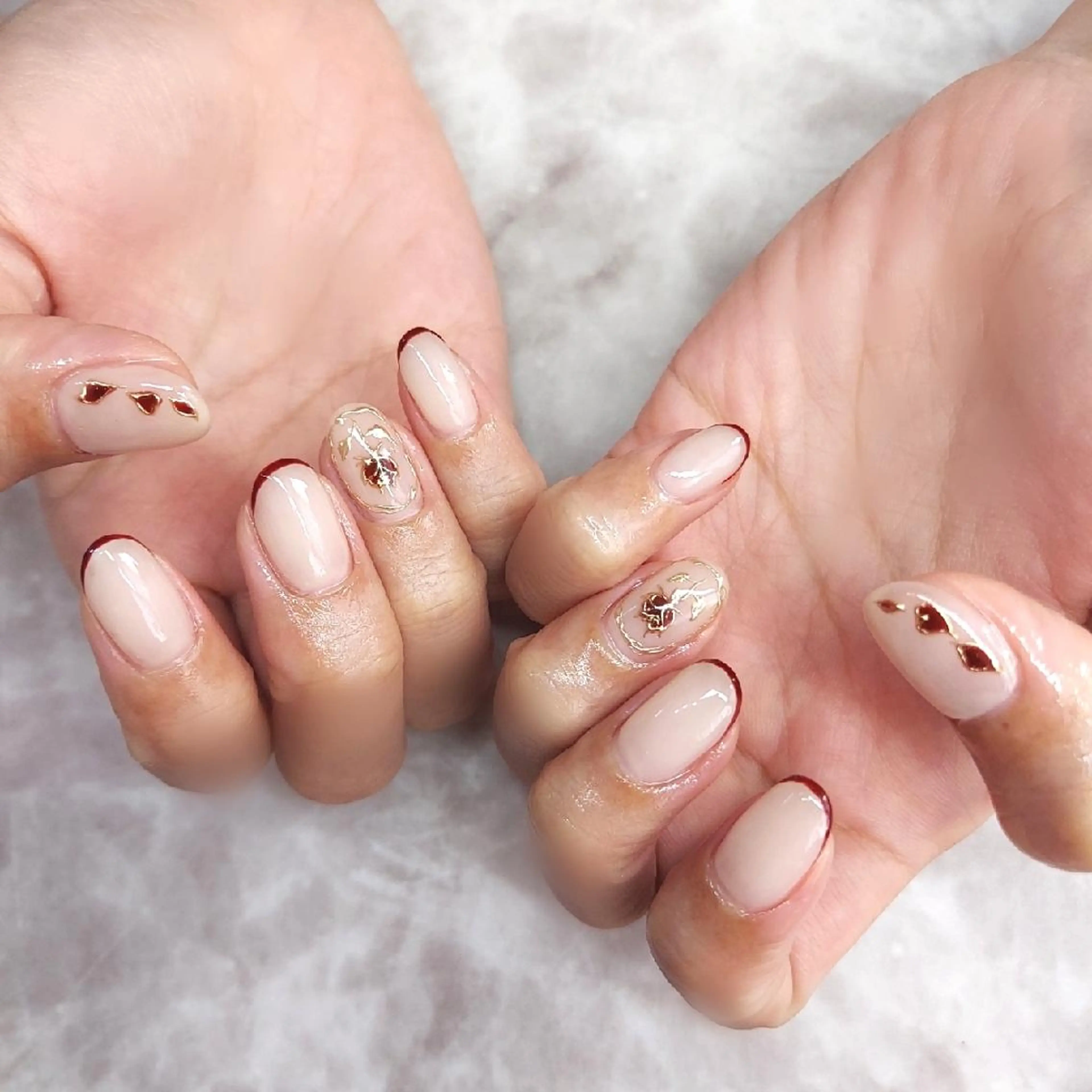 ネイル フラワーネイル マグネットネイル ミラーネイル ニュアンスネイル ハンドネイル 栗東駅 徒歩10分 ネイルサロン ディアのネイルデザイン