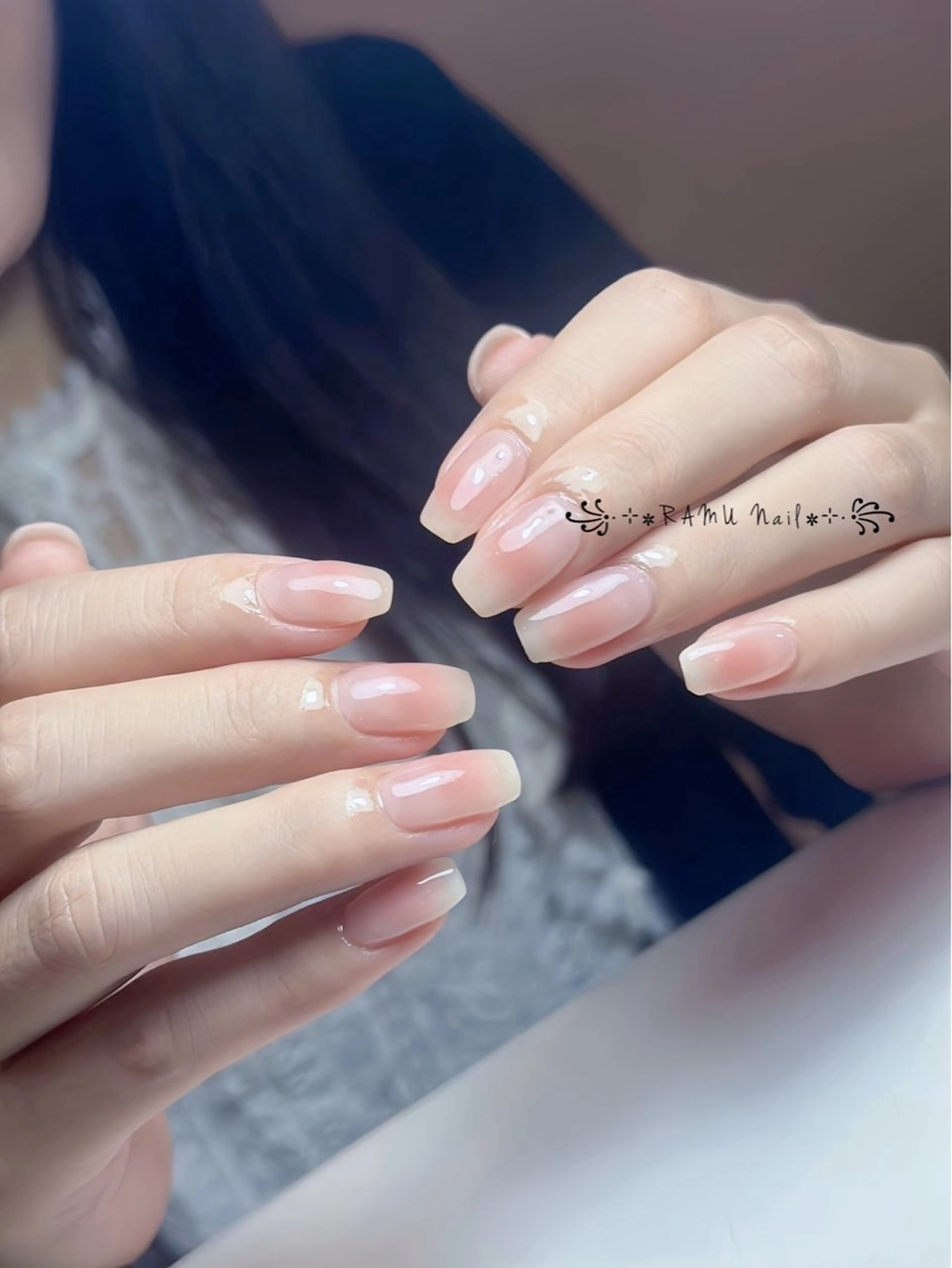 ネイル キラキラネイル マグネットネイル ミラーネイル ピンク 夏ネイル ハンドネイル RAMU Nail 恵比寿店のネイルデザイン