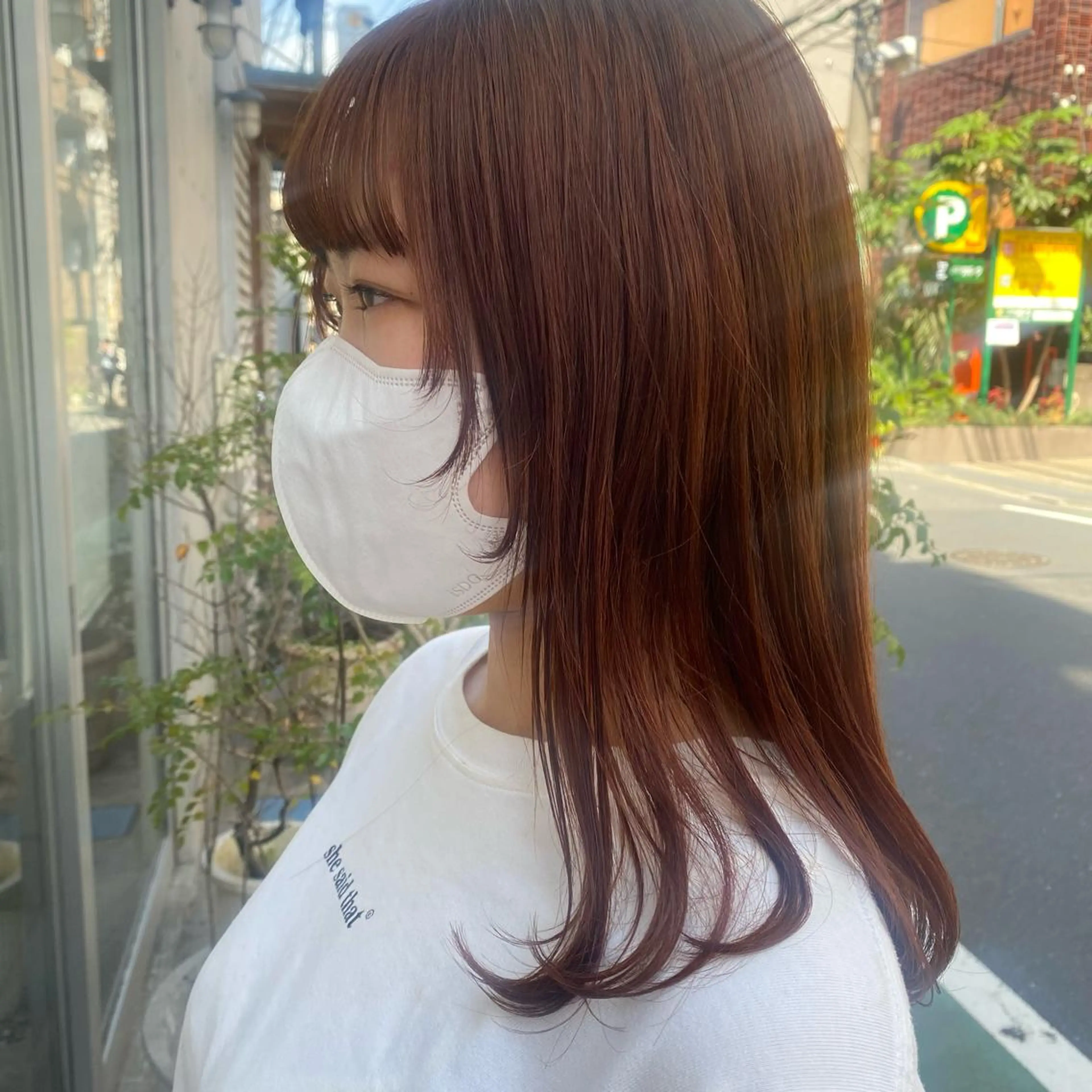 ミディアム カラー 🪭risa 暖色/レイヤー🪭のヘアスタイル