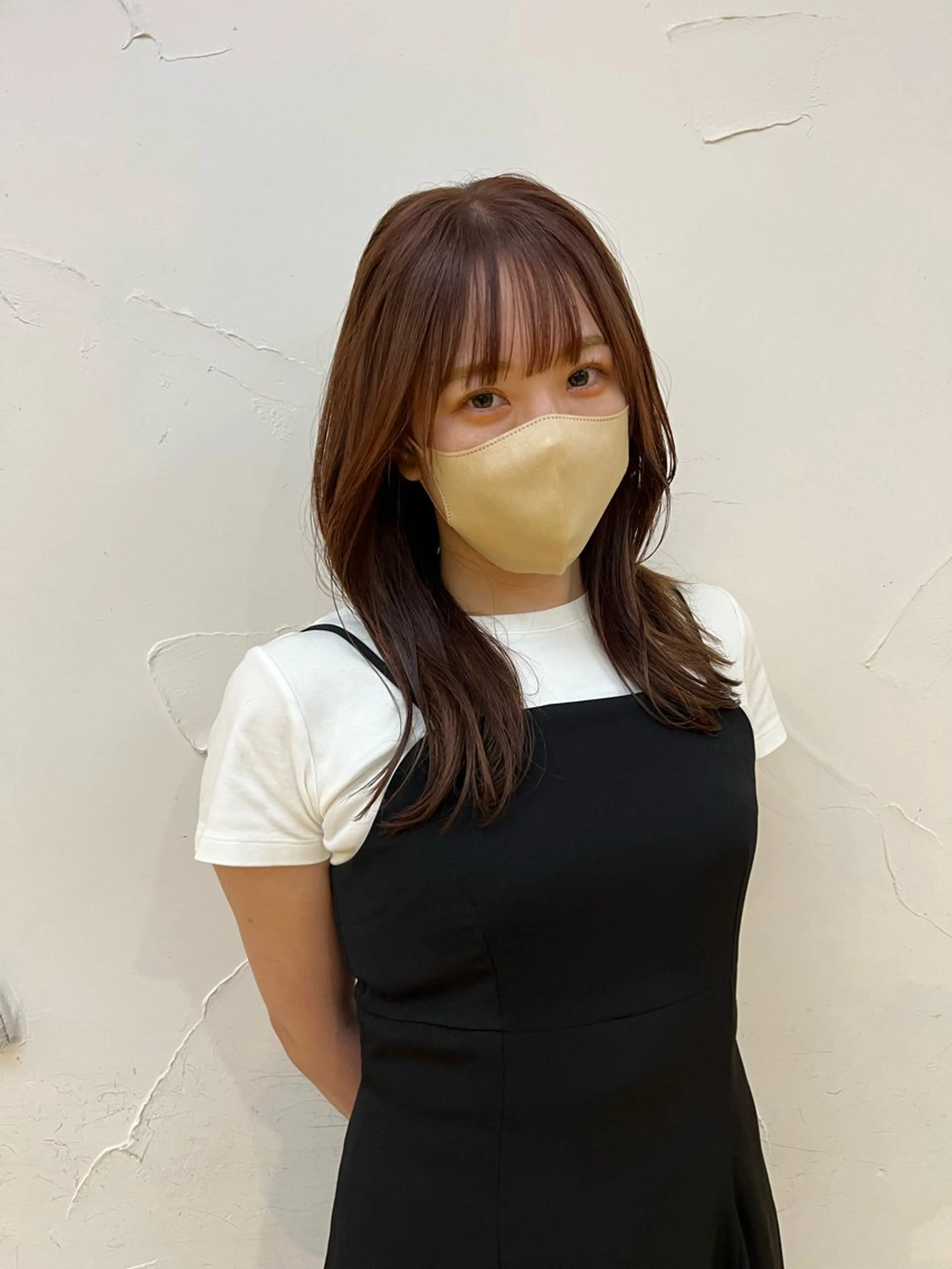 ロング カラー 小顔カット oggi西新所属・ゆい/ ショート/レイヤーのヘアスタイル