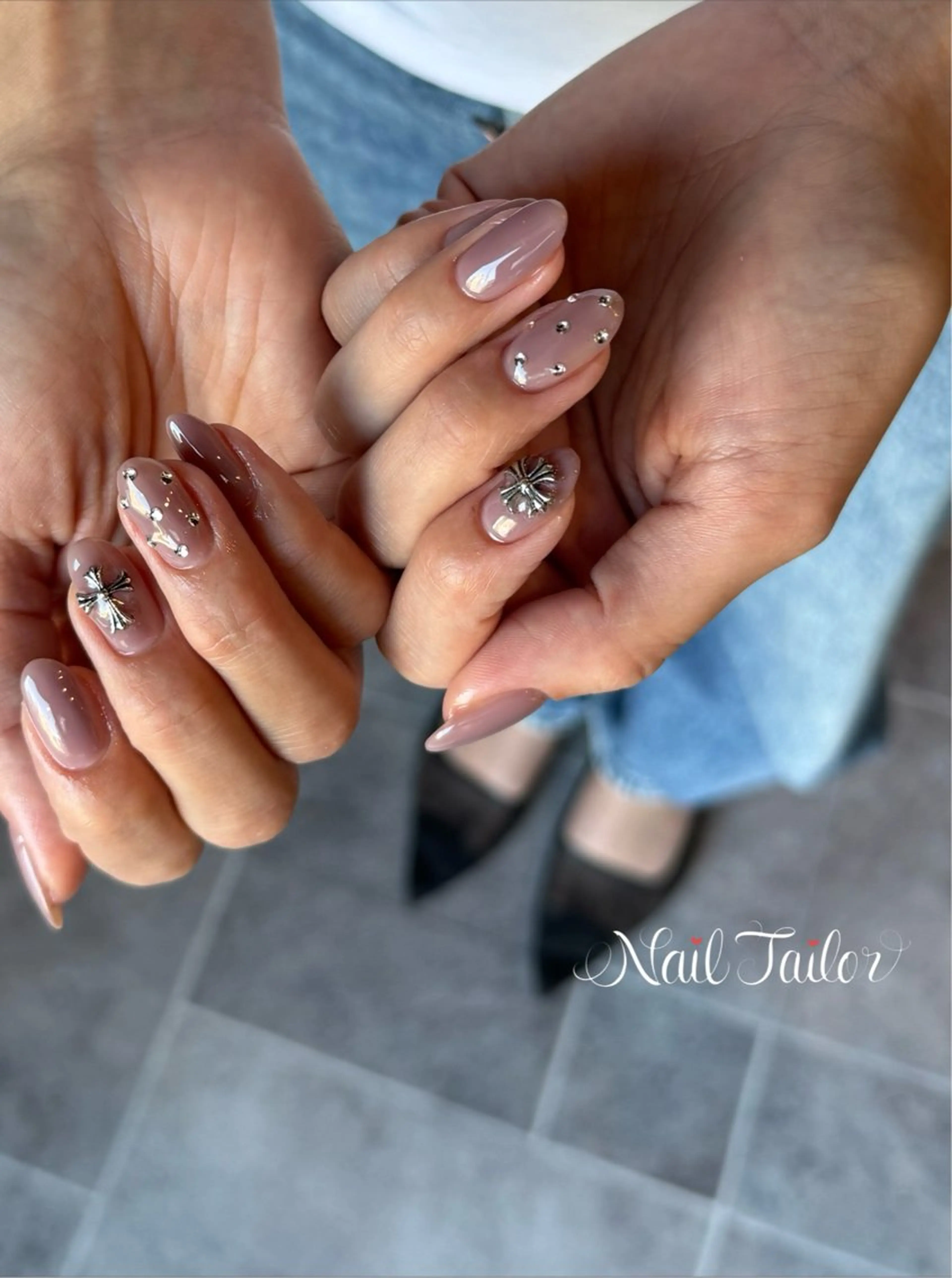 ネイル オフィスネイル ワンカラーネイル ハンドネイル NailTailor ネイルテイラーのネイルデザイン