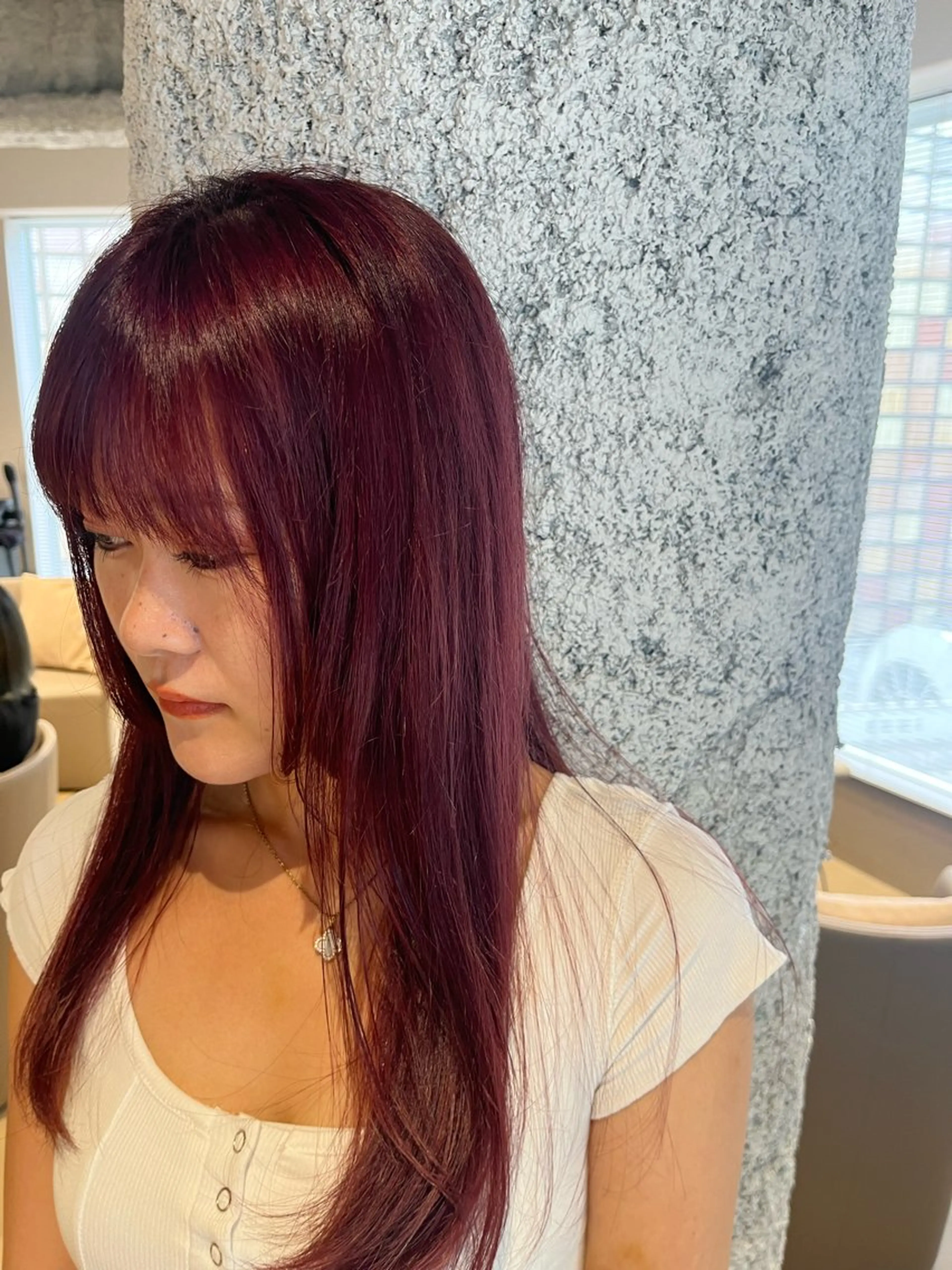 🧃ワンカラー ＋2stepトリートメント&前処理ナノスチーム付き🍧白髪染めも◎の写真