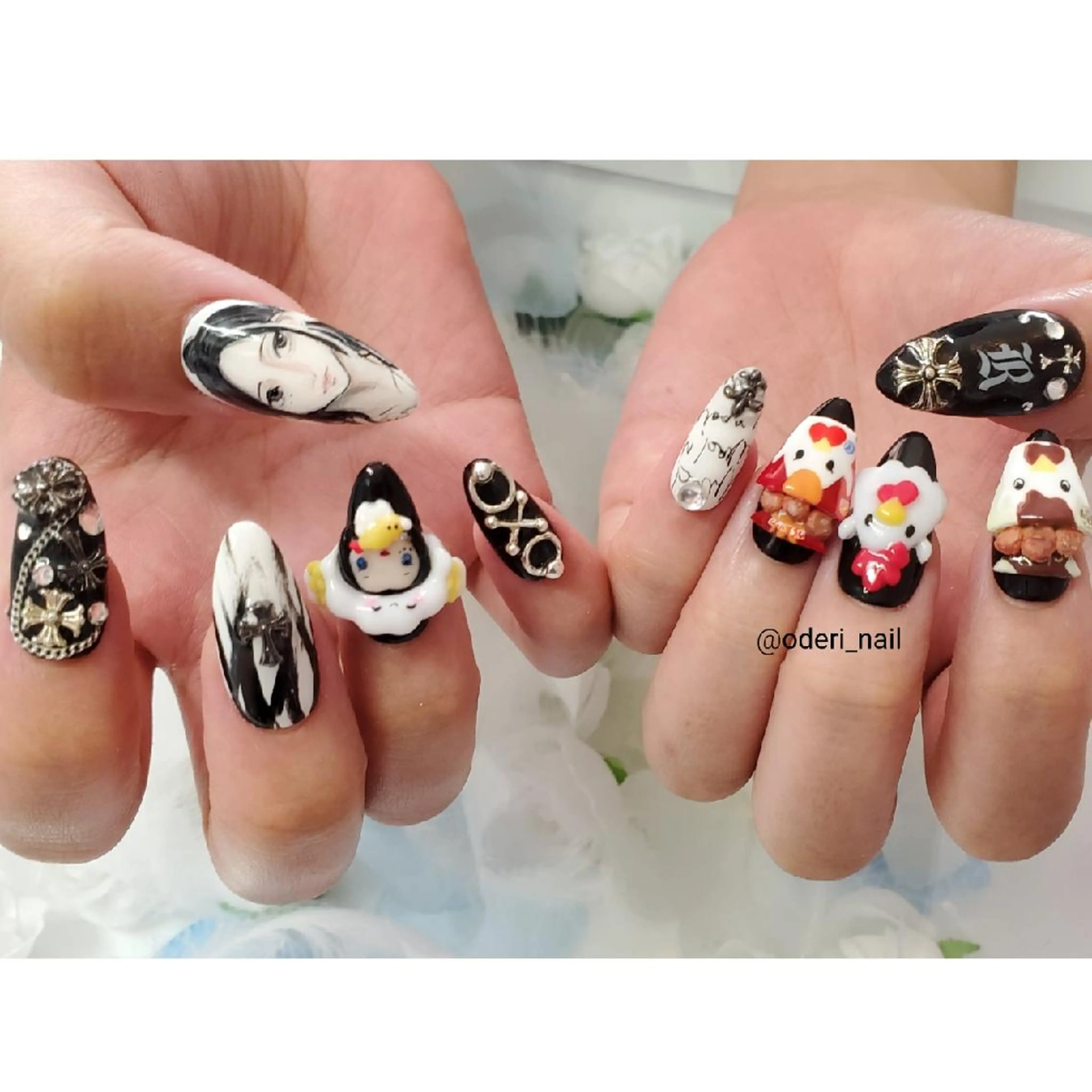 ネイル アートネイル ジェルネイル おで@ oderi_nailのネイルデザイン