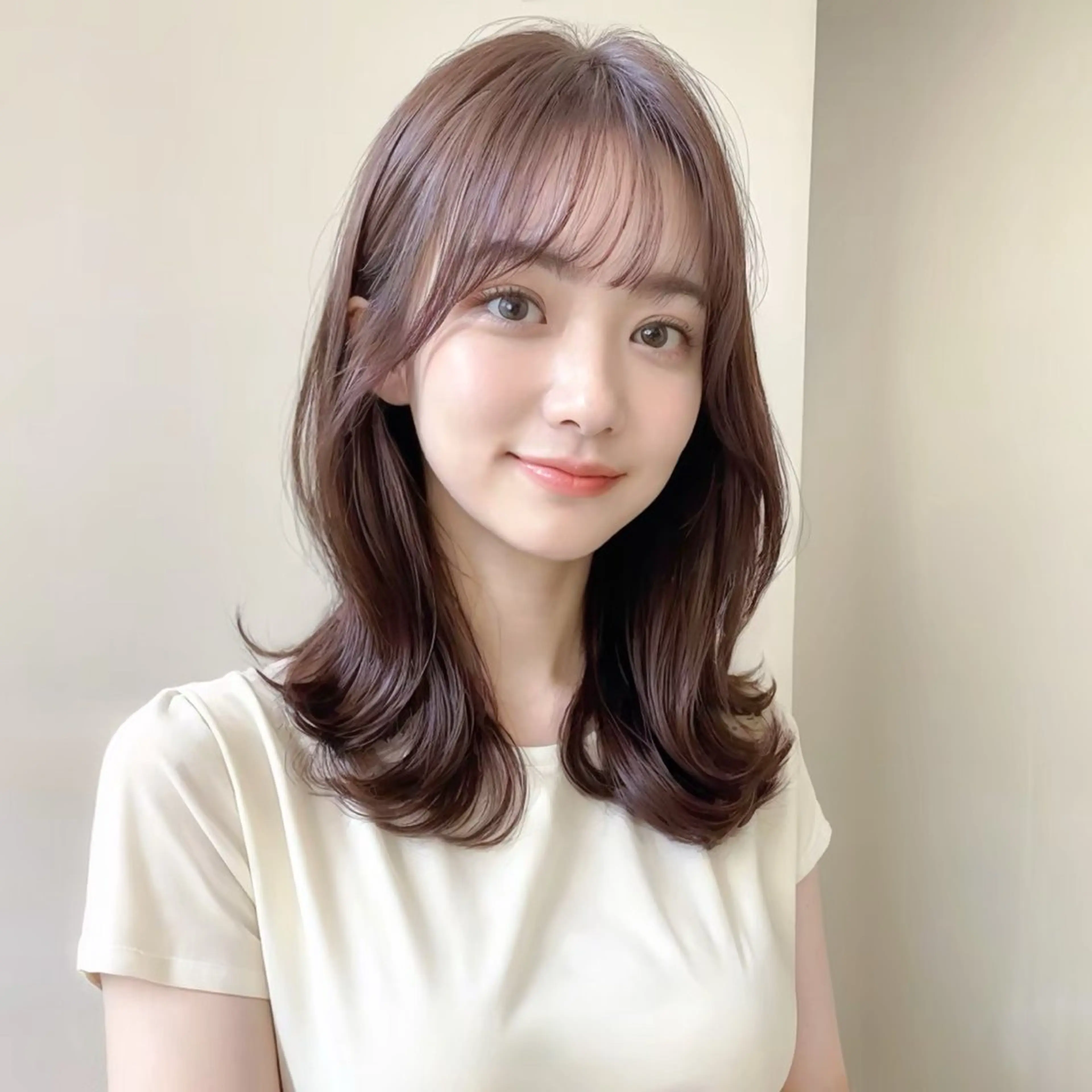 セミロング 🤍店長　髪質改善 カラー縮毛特化🤍のヘアスタイル