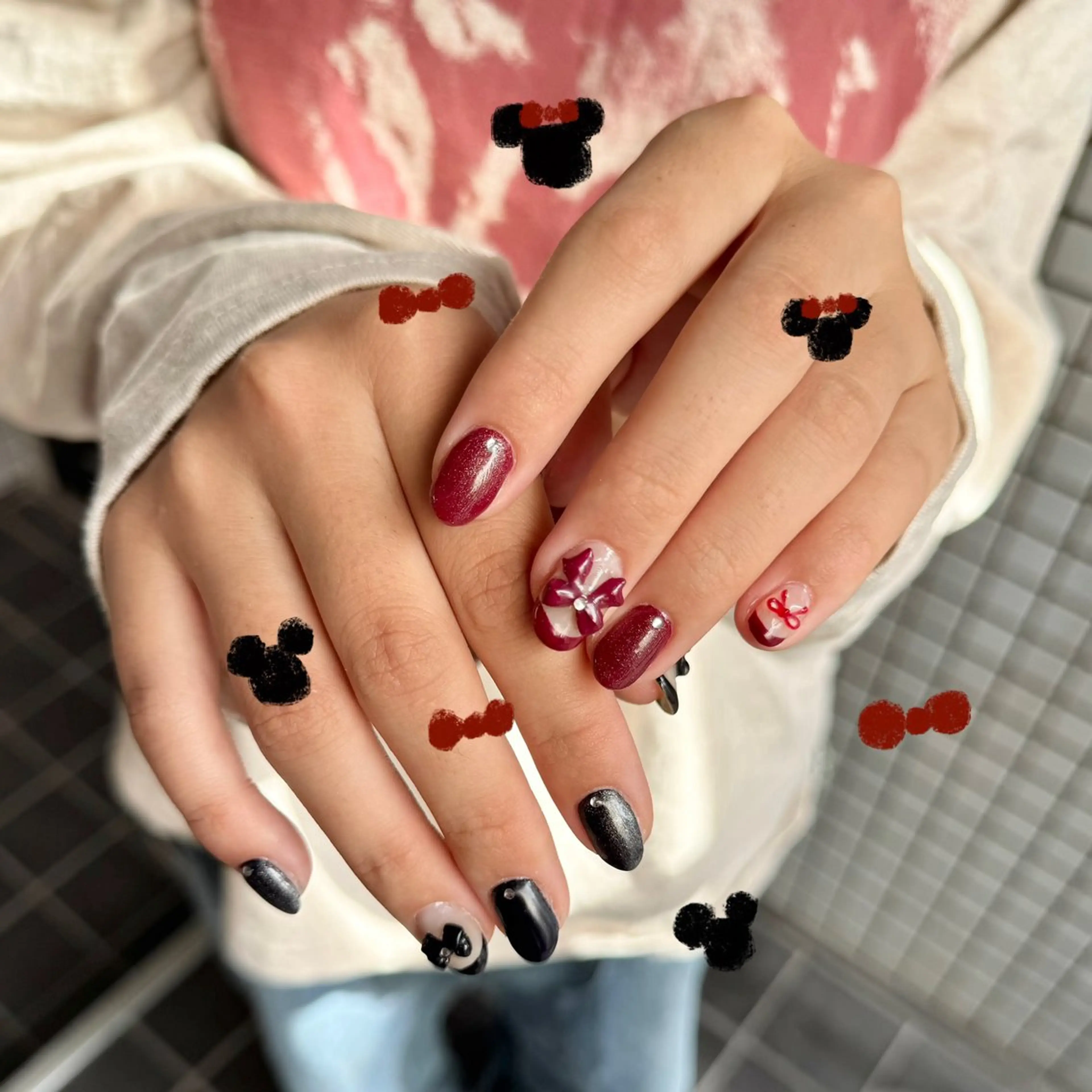 ミディアム 小川 柚香のネイルデザイン