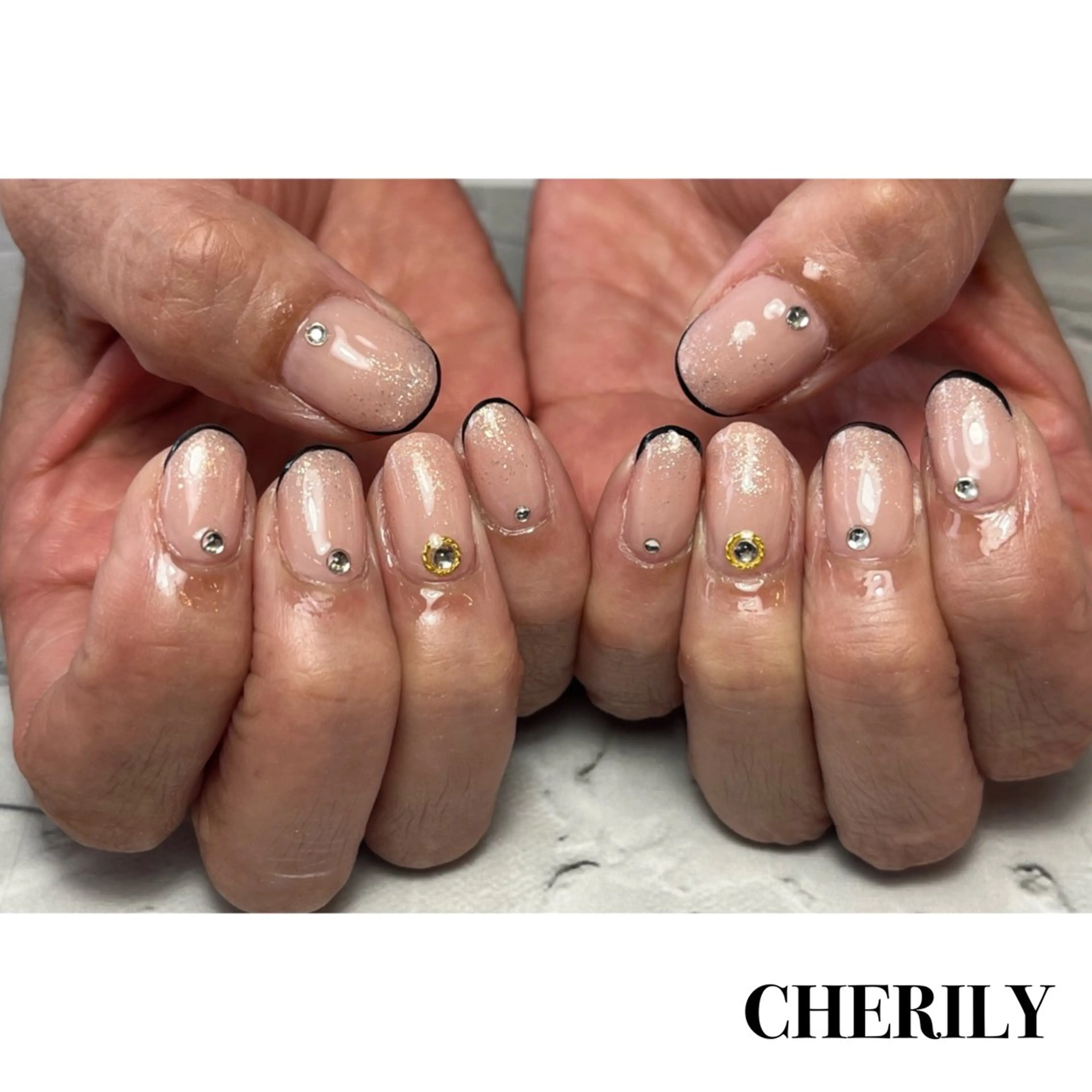 ネイル ワンホンネイル ハンドネイル CHERILY SAKURAのネイルデザイン