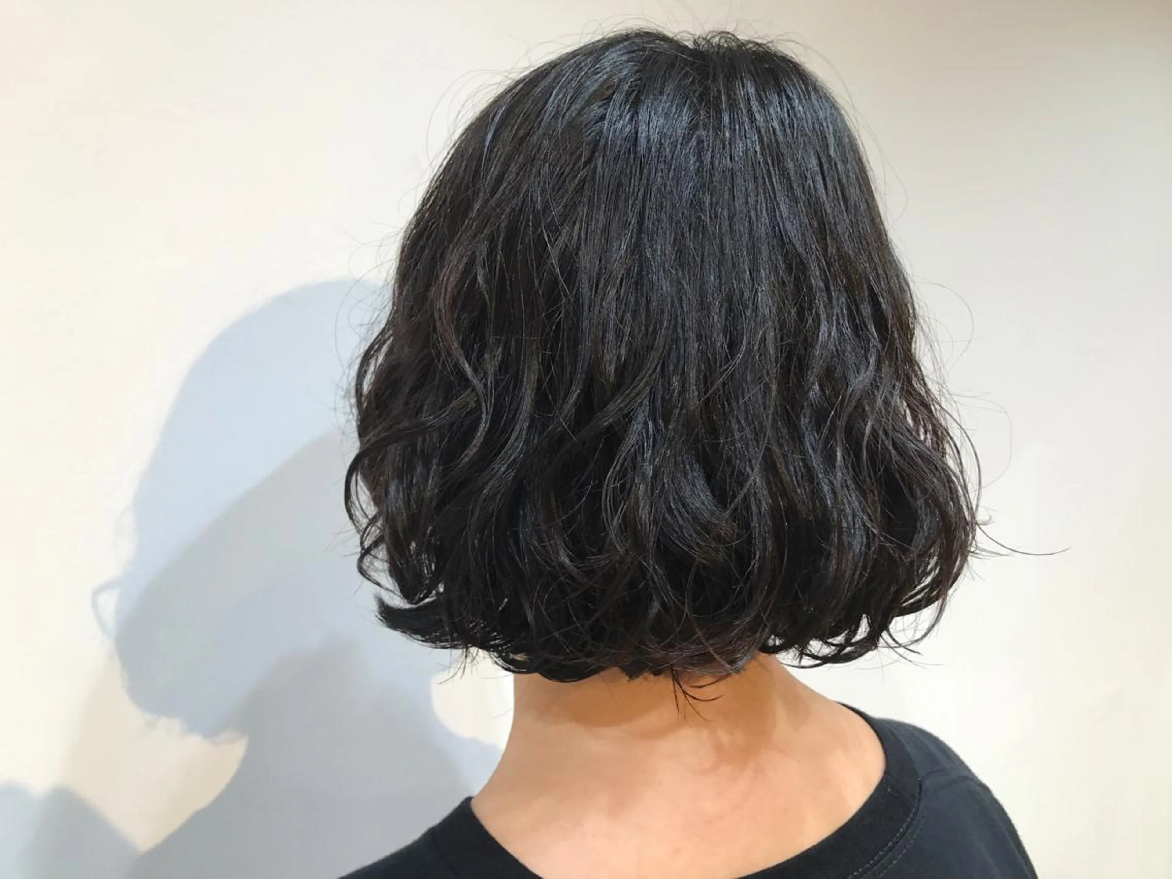 ショート パーマ ワンレンボブ ボブ ヒロミ/アレンジ/ アンニュイ/透け感のヘアスタイル