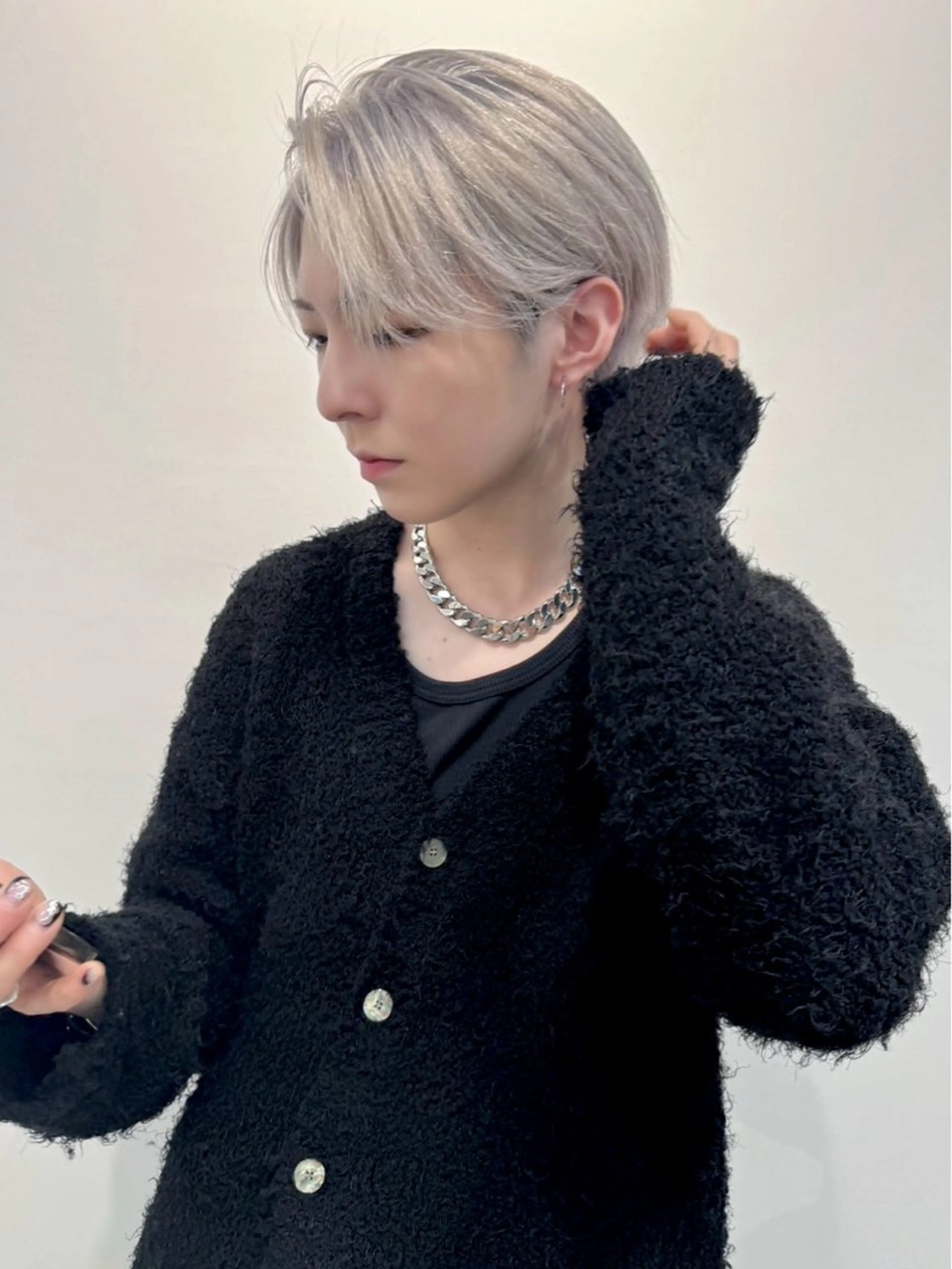 💫メンズ限定💫《韓国風似合わせカット付き💎》『ケアブリーチ込み』ダブルカラー＋高保湿トリートメント(ミニモ学割)の写真