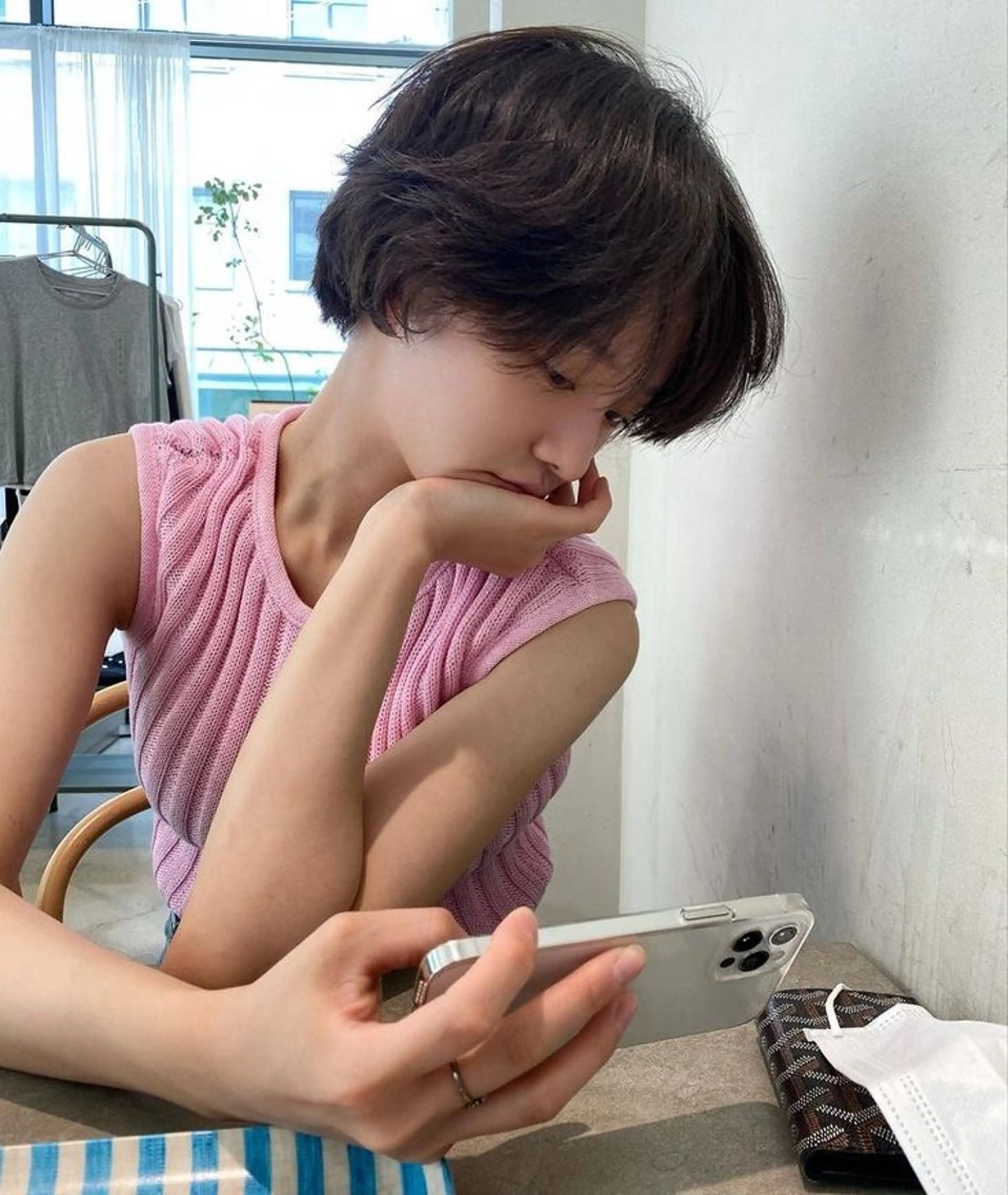 ショート riria/ボブ /透明感カラー🎀のヘアスタイル