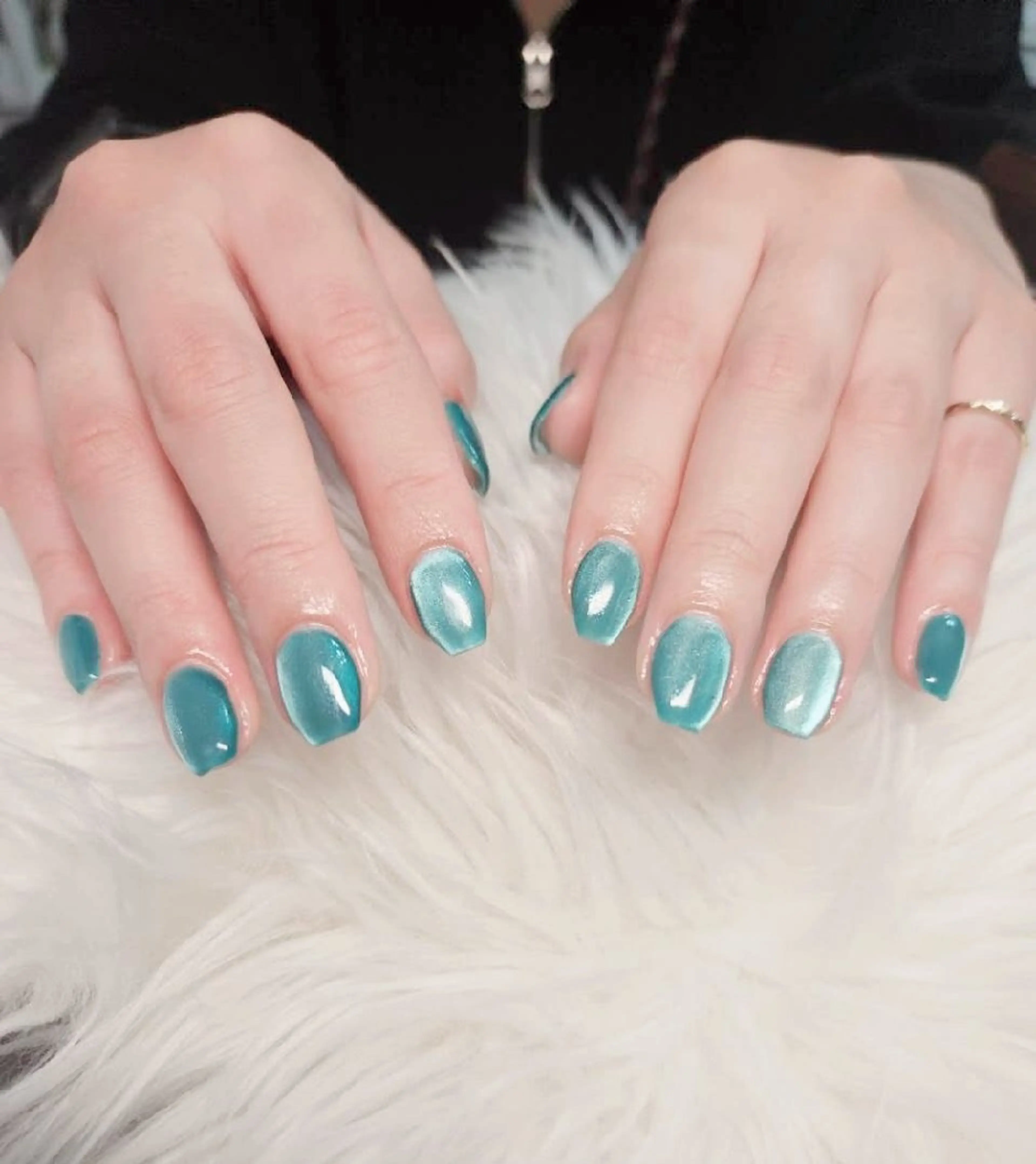 ネイル ブルー ハンドネイル Beaubie nailサロンのネイルデザイン