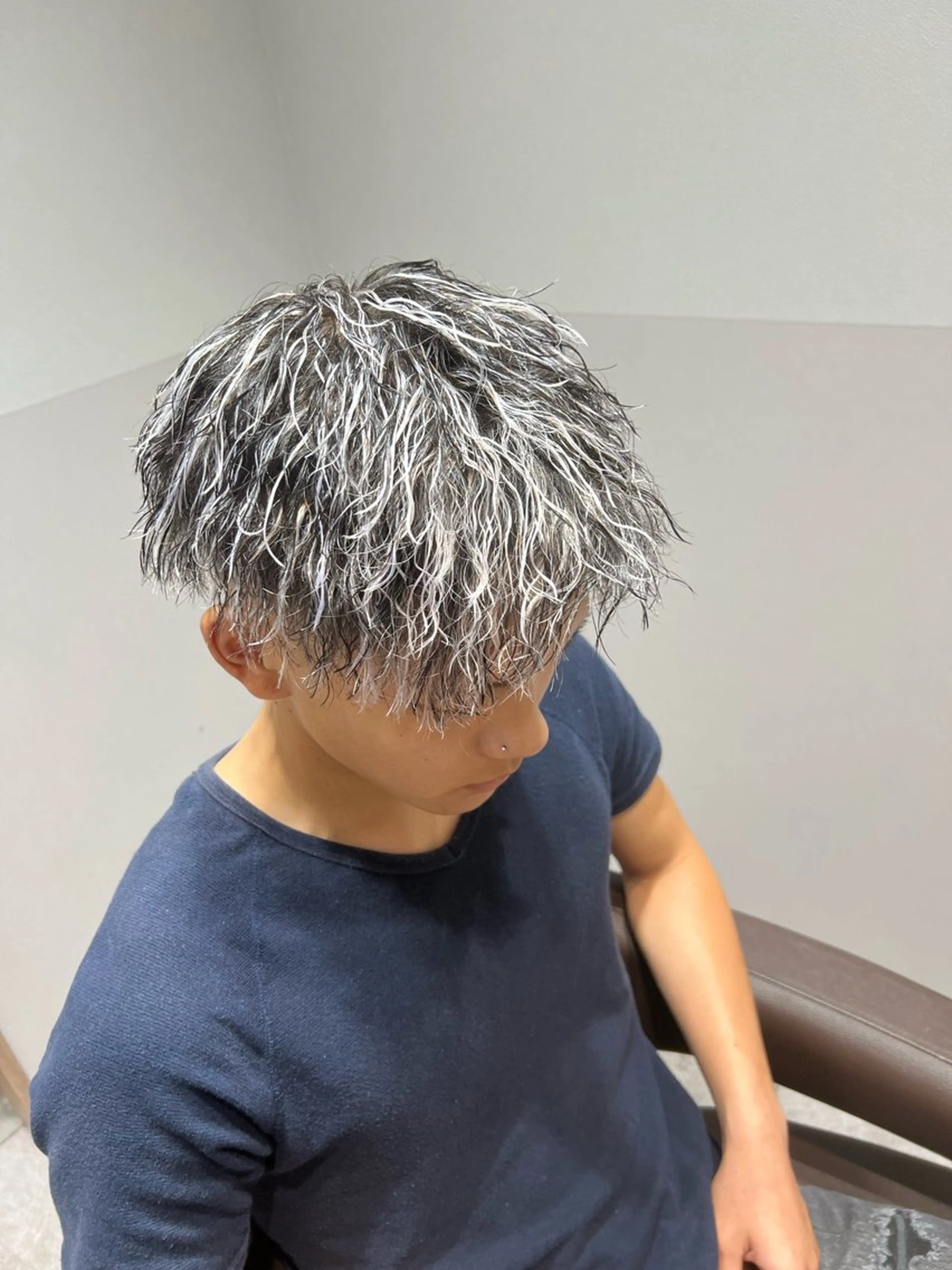 カット＋パーマ＋ハイライト2回の写真