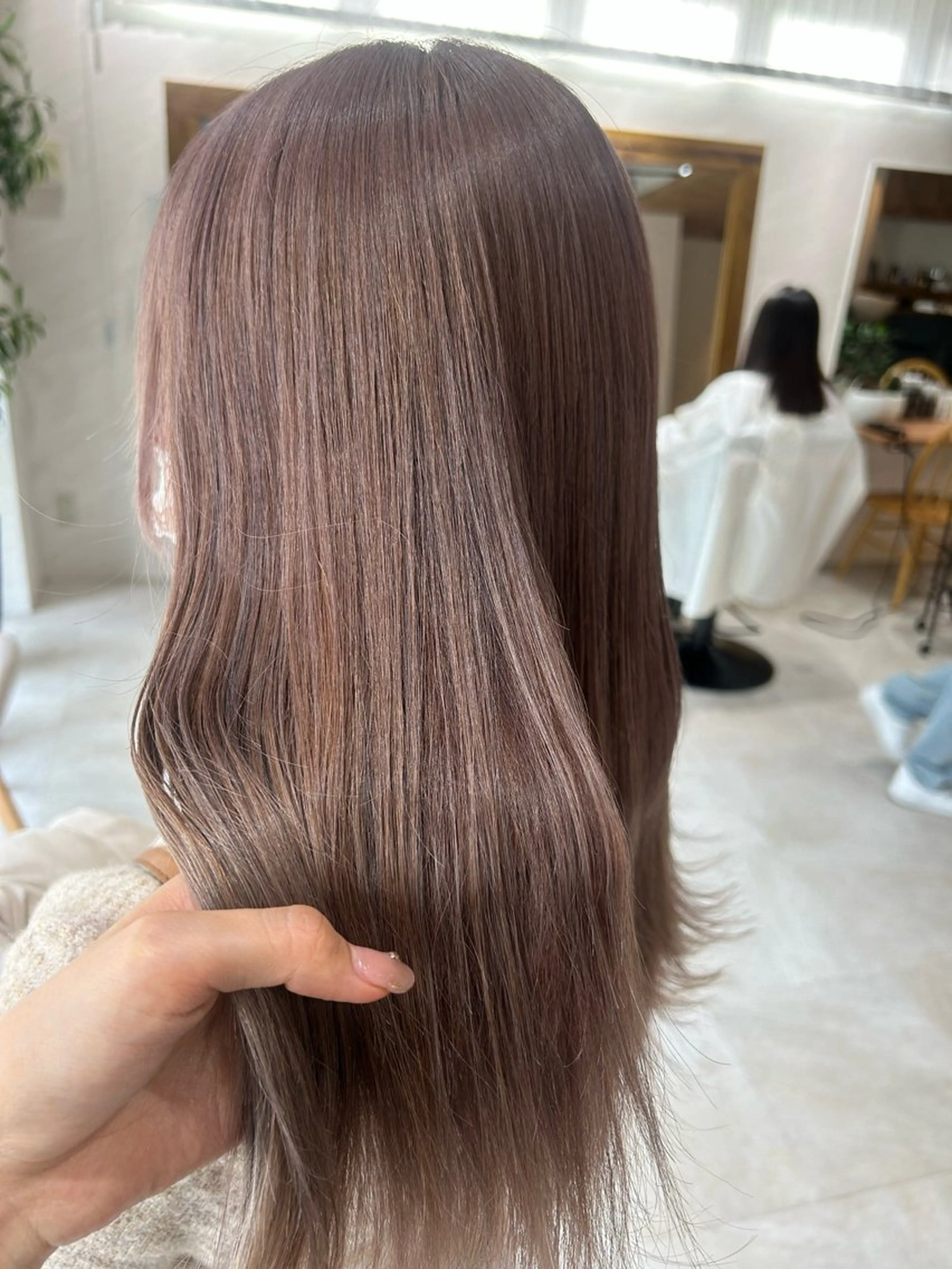 ミディアム カラー カット ヘアカラー トリートメント ヘアセット 🌷横浜/レイヤー /艶カラー🌷のヘアスタイル
