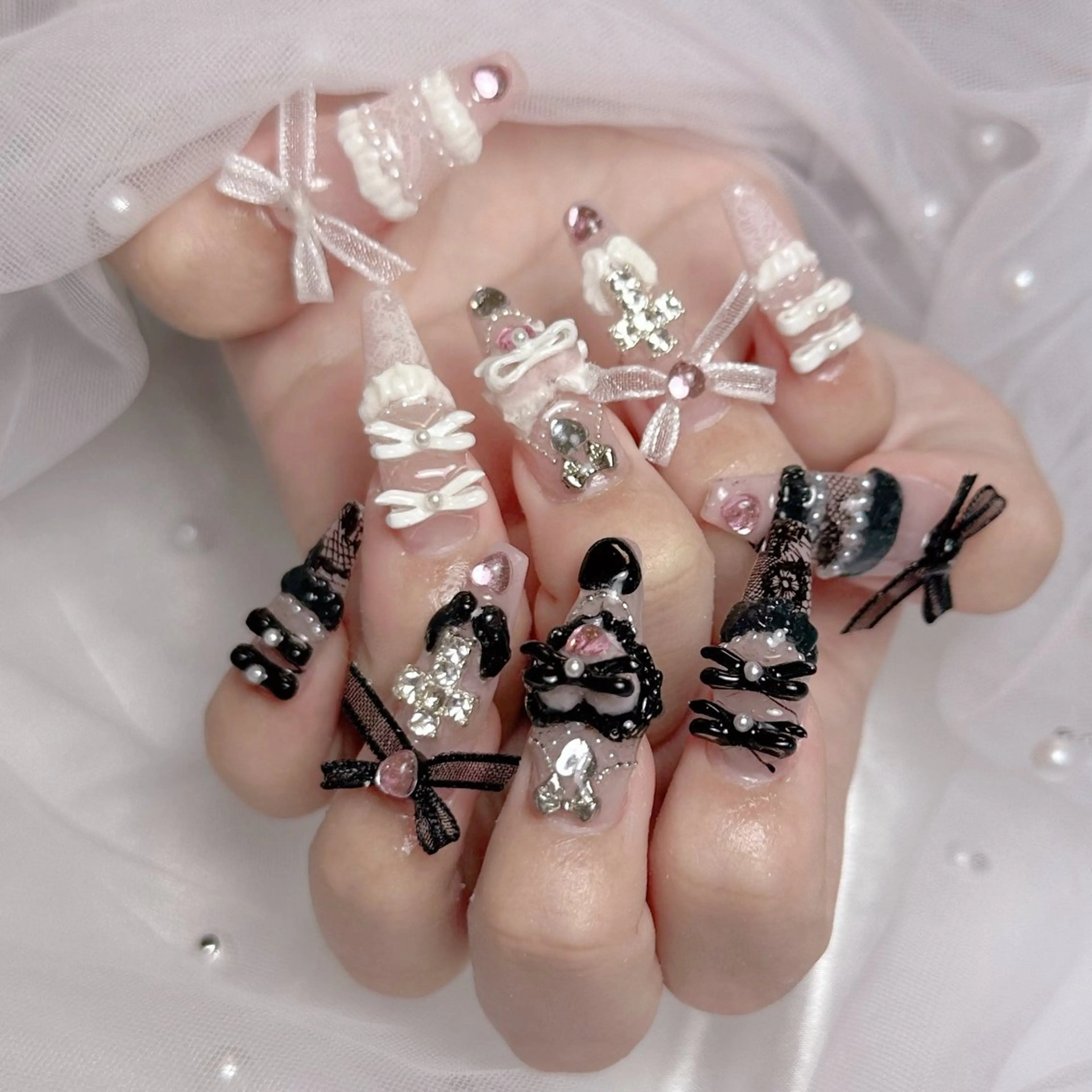 🩵長さだしやり放題🩵10本／パーツ載せ放題【オフなし】の写真