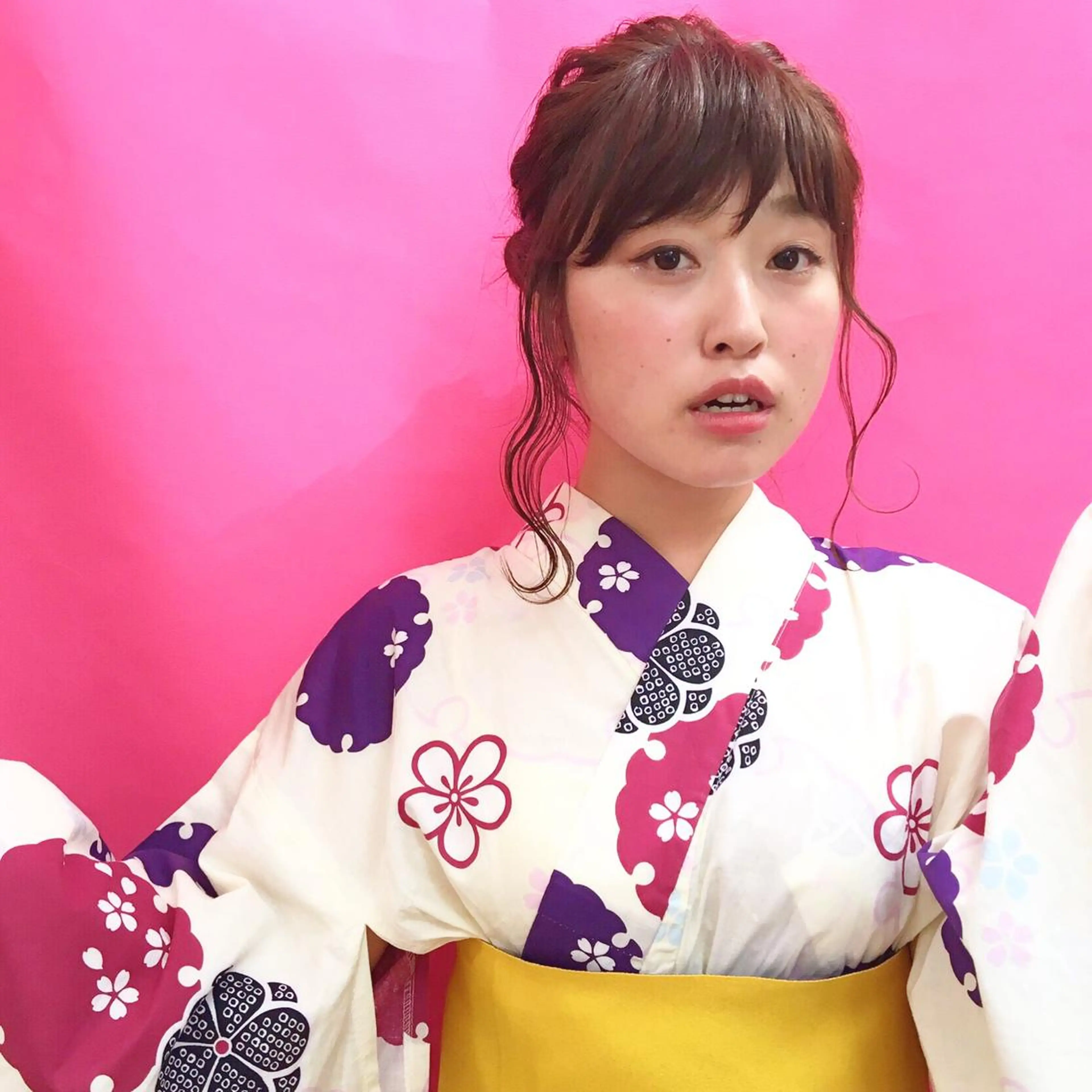 ヘアアレンジ 浴衣 齋藤 咲のヘアスタイル