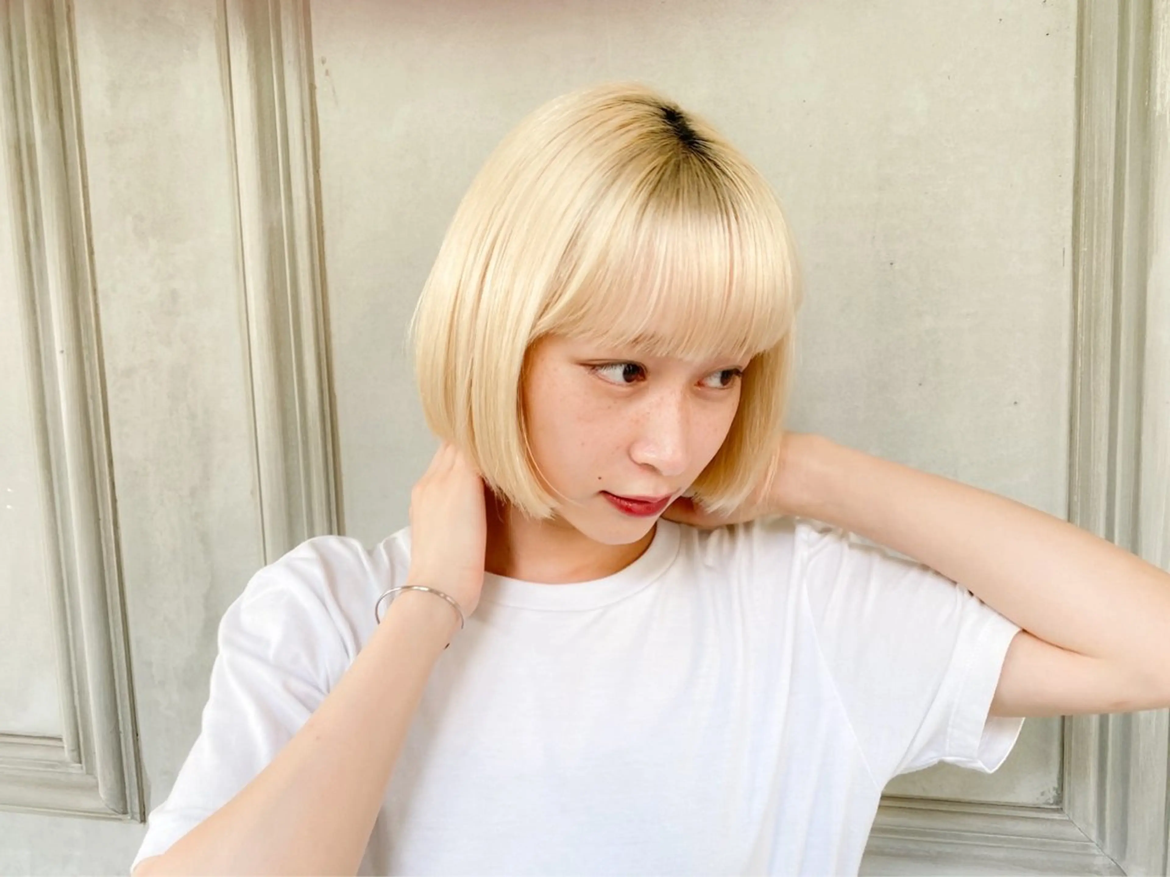 ショート カラー カラーモデル募集中 美容室ハピスのヘアスタイル