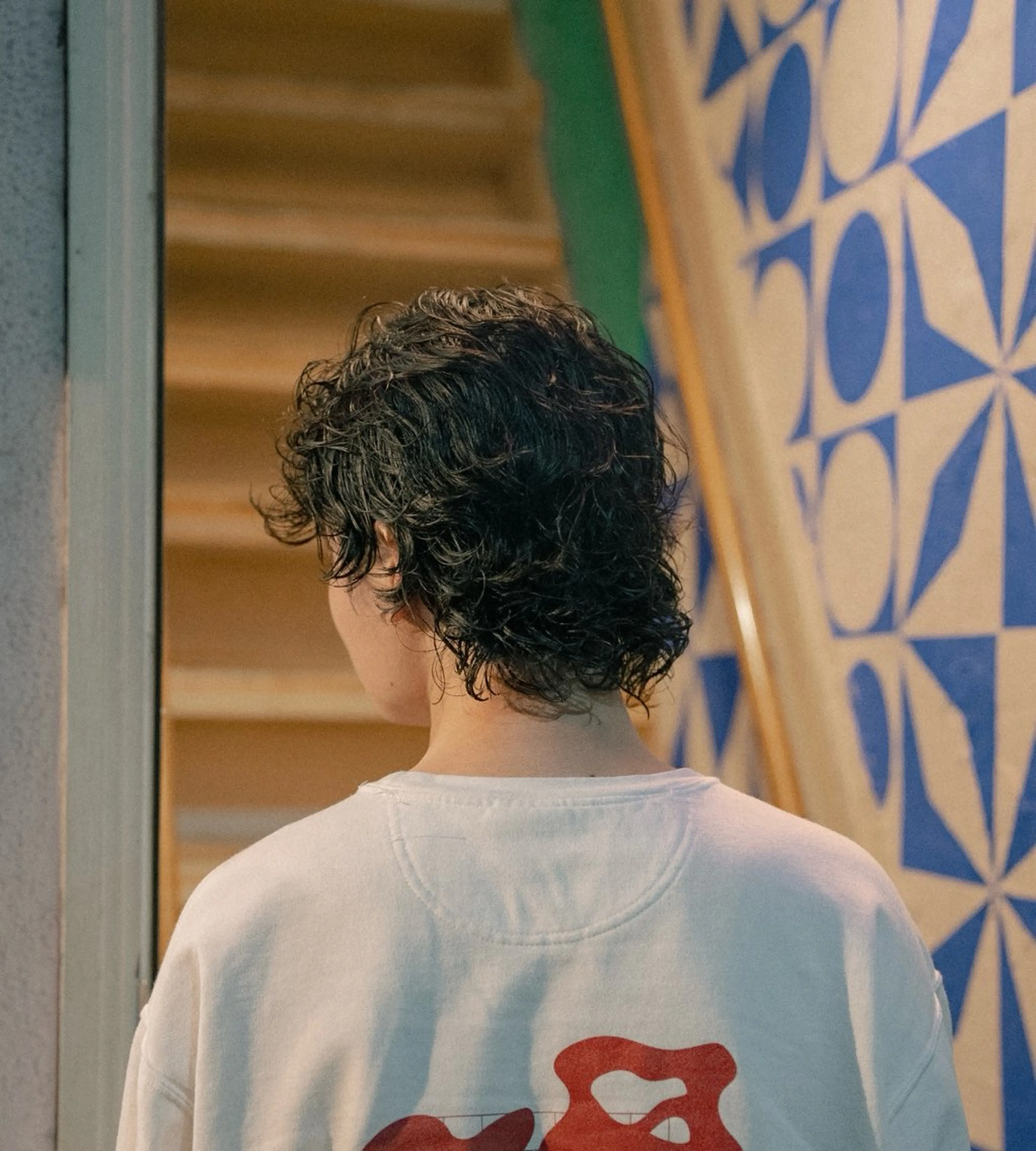 ミディアム カラー パーマ メンズ ミディアムパーマ メンズパーマ カット パーマ 🔗メンズサロン🔗 Kieのヘアスタイル