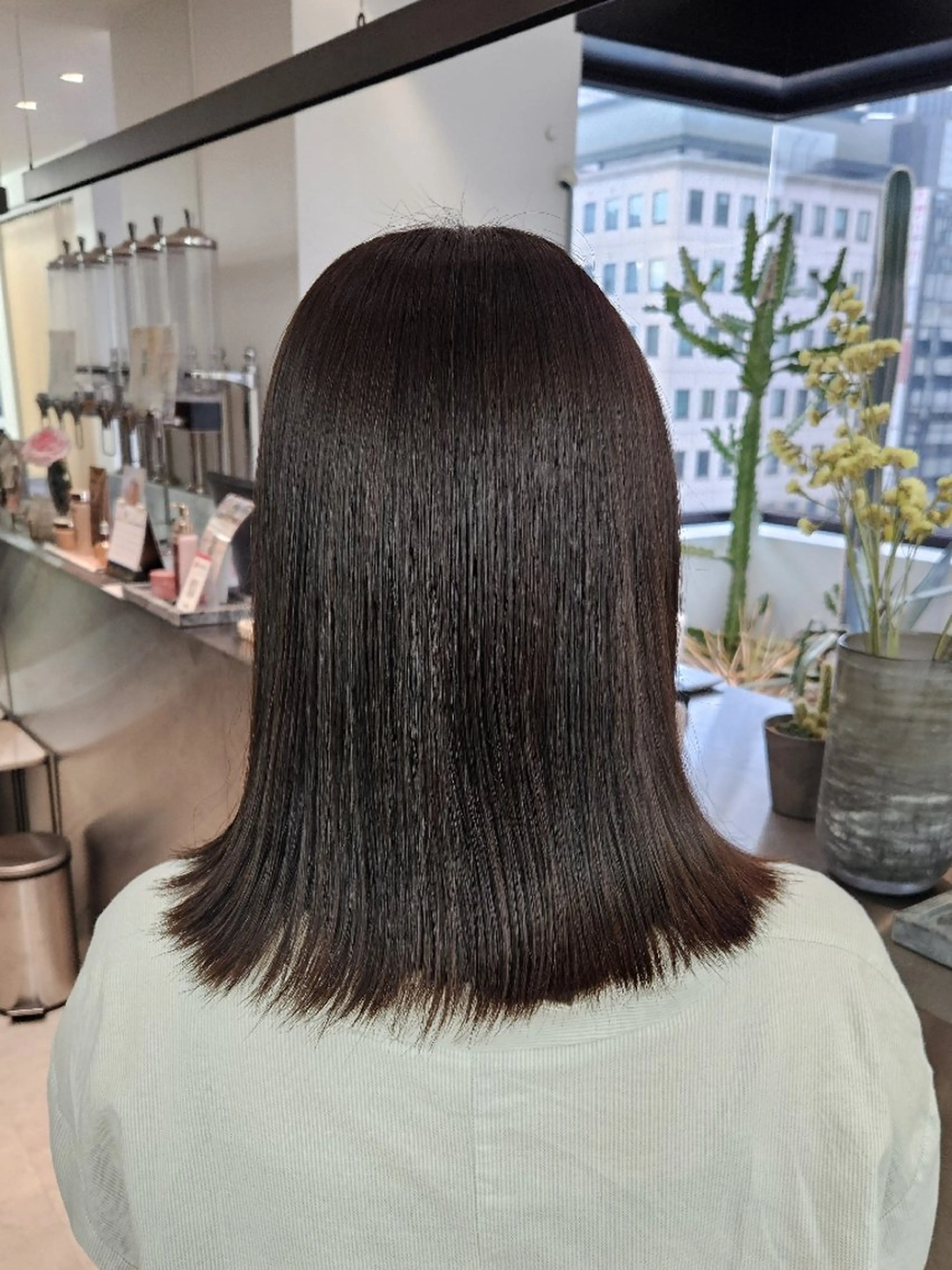 ミディアム カラー ヘアカラー トリートメント 💜透明感カラー/ 艶カラー/Reinaのヘアスタイル