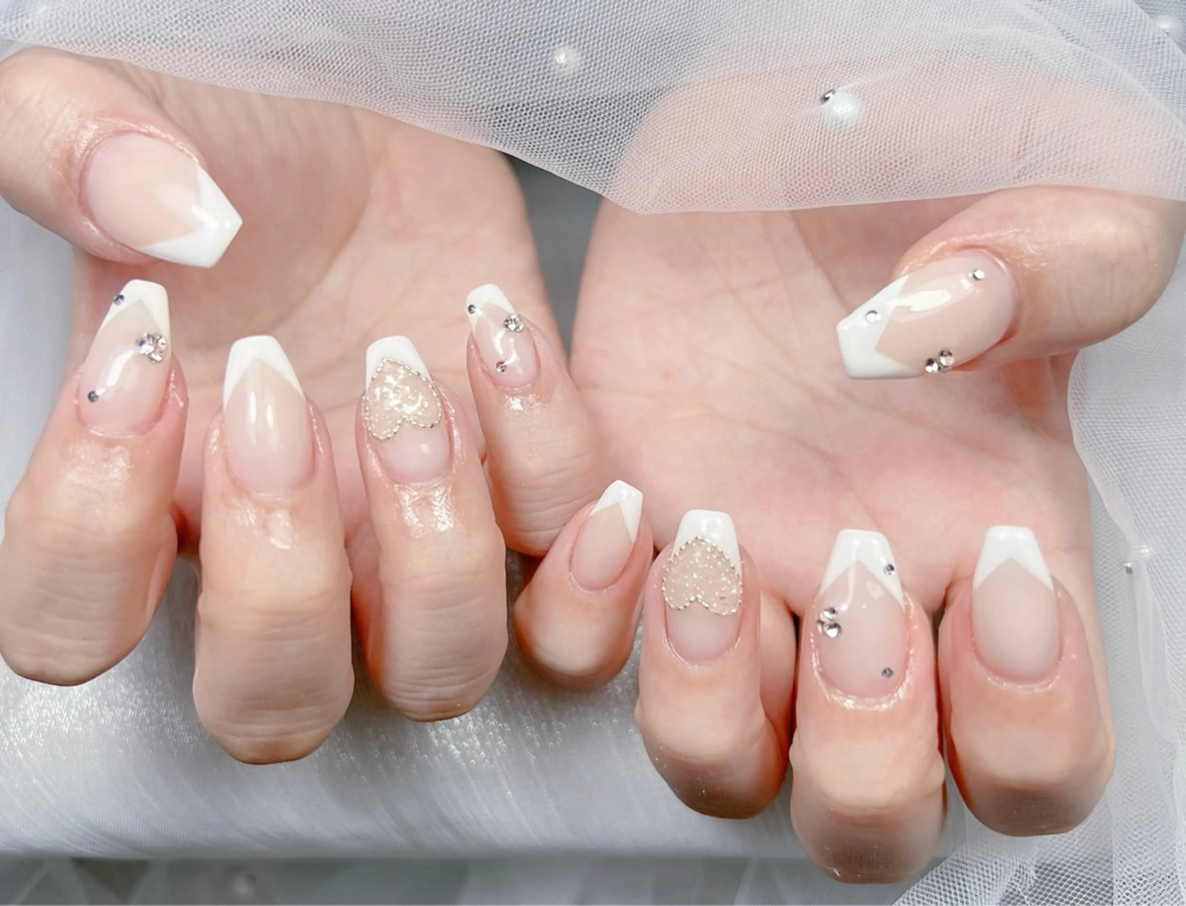 ネイル アートネイル オーロラネイル チークネイル 長さ出し フットネイル Miya_nail所属・Miya _nailのネイルデザイン