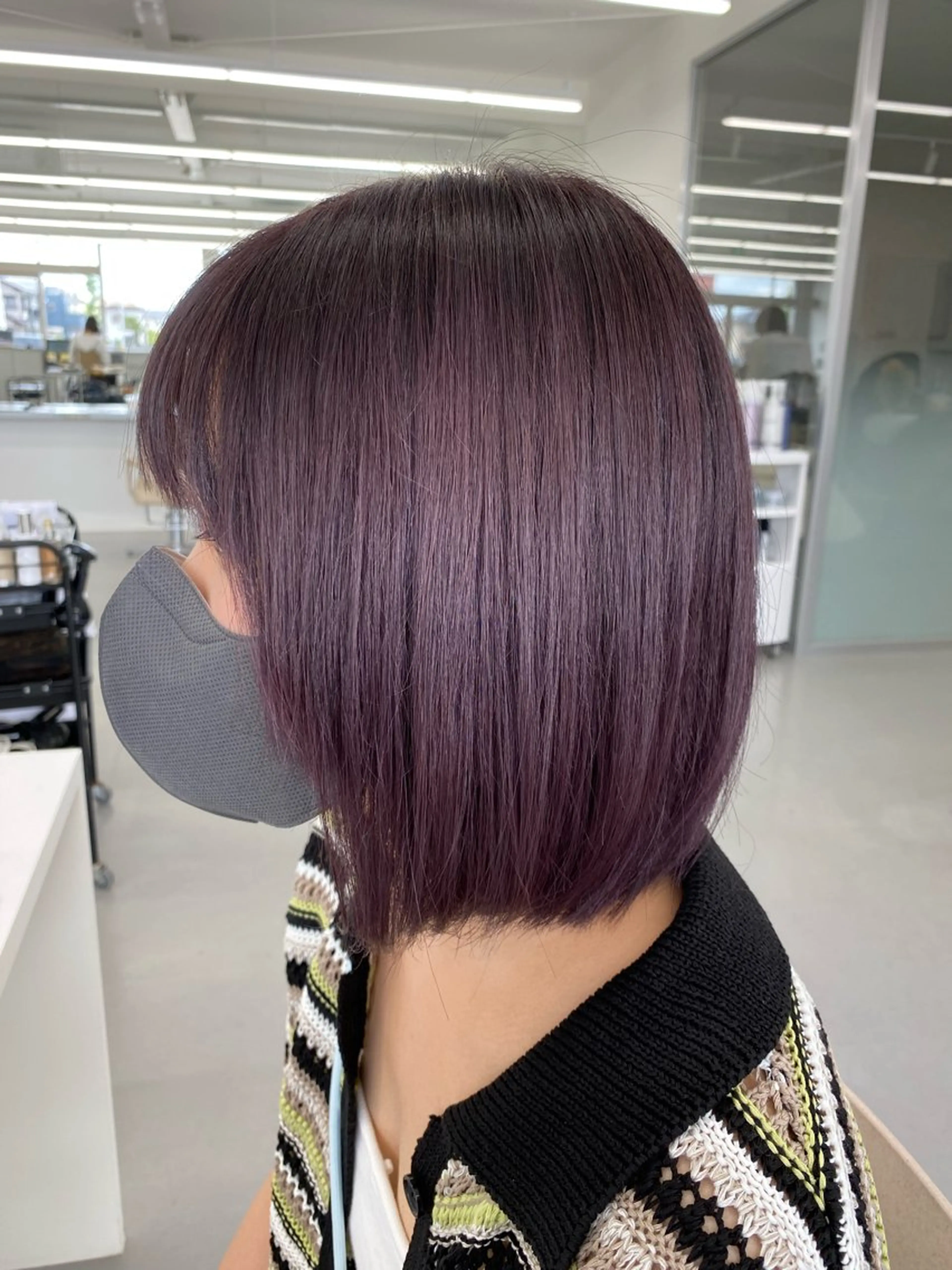 カラー ブリーチ ラベンダーカラー ラベンダーピンク ピンクカラー 小岸 竜のヘアスタイル