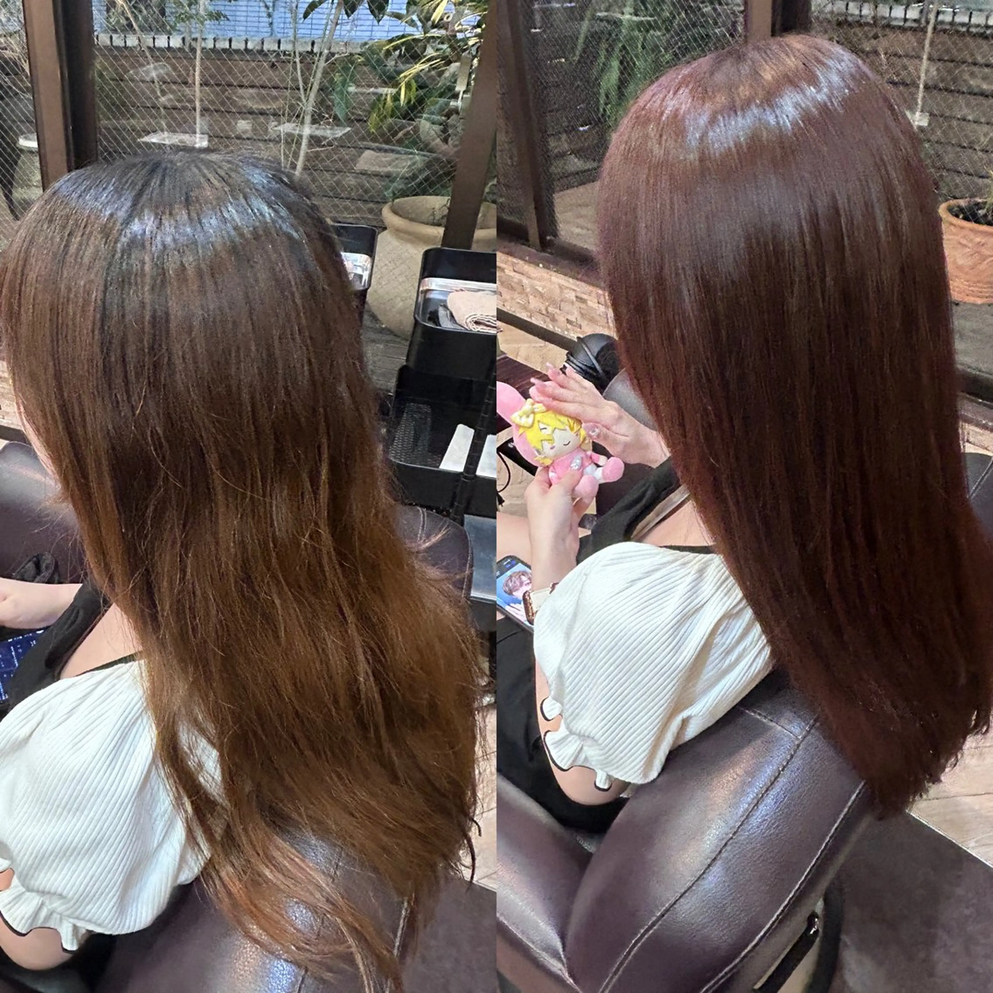 ロング ピンクブラウン ヘアカラー インナーカラー/池袋 /るかのヘアスタイル