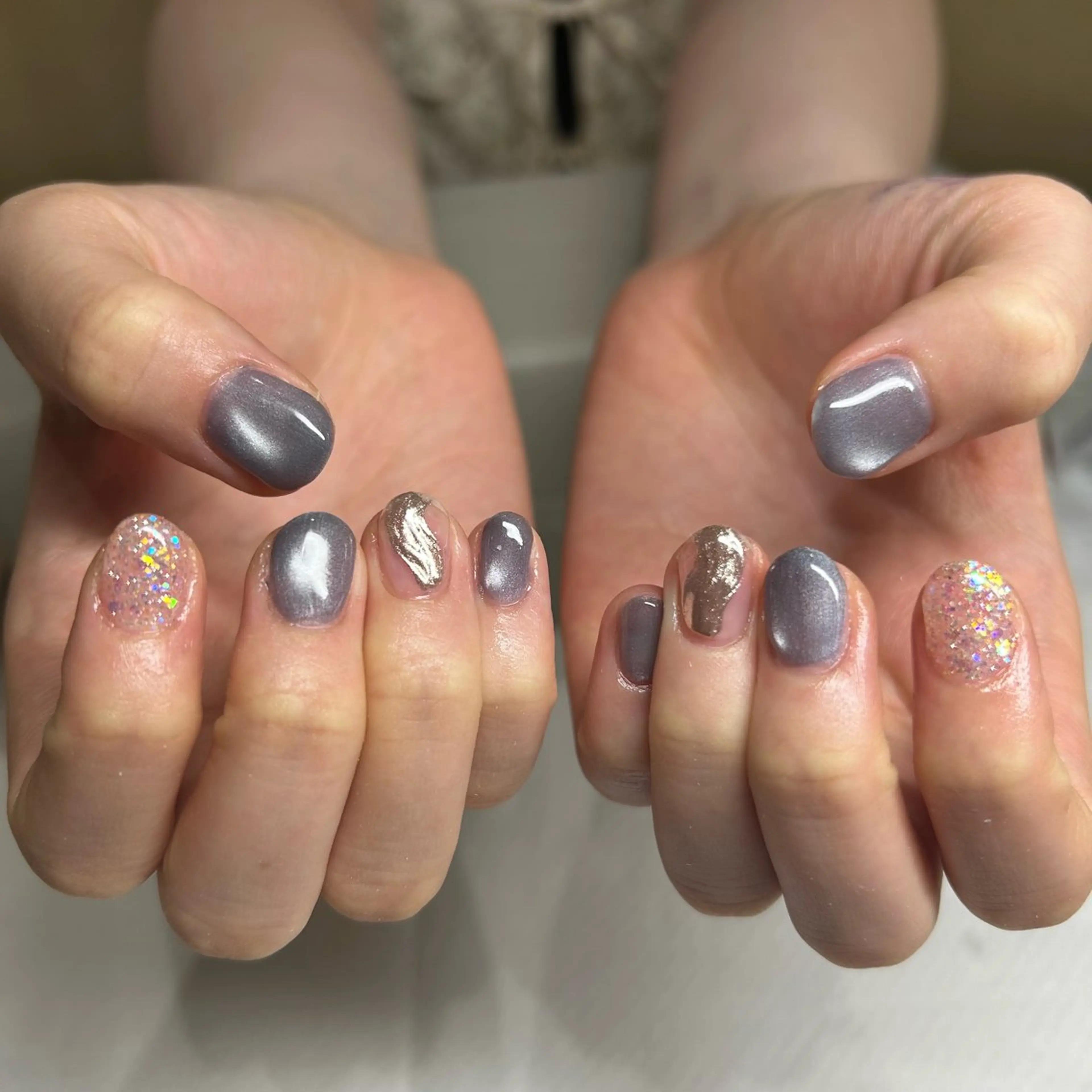 ネイル シンプルネイル ハンドネイル 水山 暎華のネイルデザイン