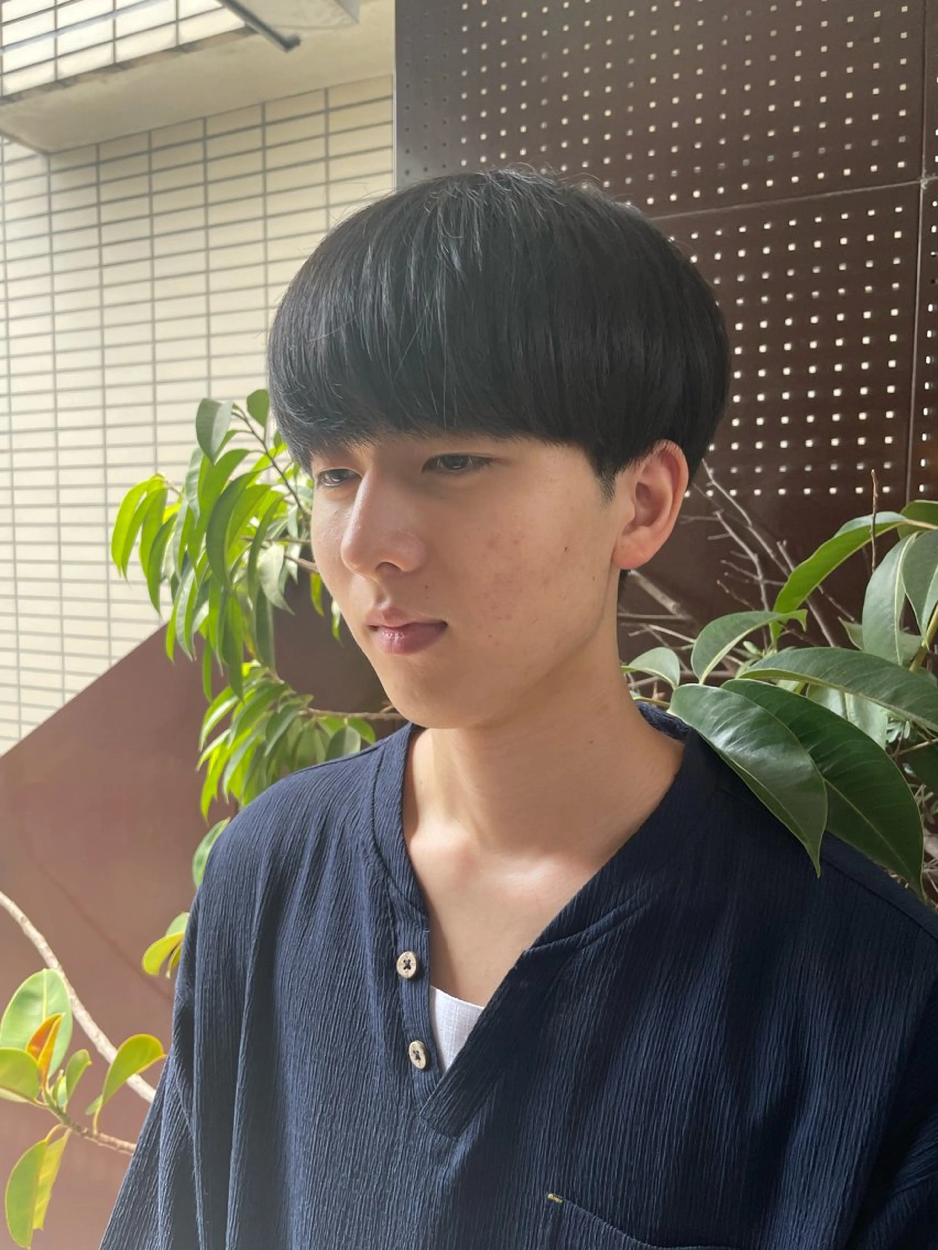 メンズ マッシュ イシバシ ミナミのヘアスタイル