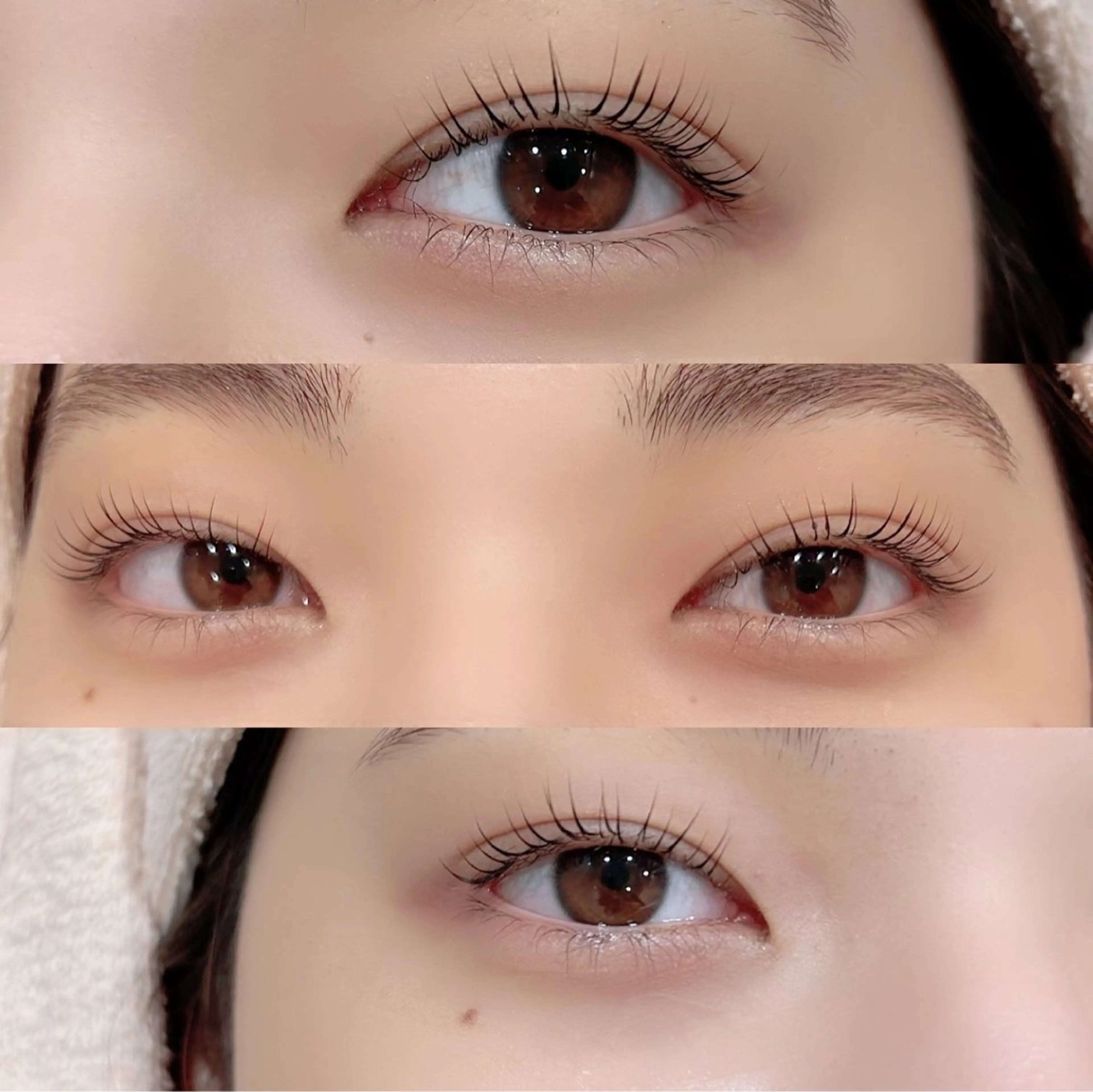 マツエク・マツパ 一重×まつ毛パーマ ヘアセット/艶カラー /まつげパーマ/りおのヘアスタイル