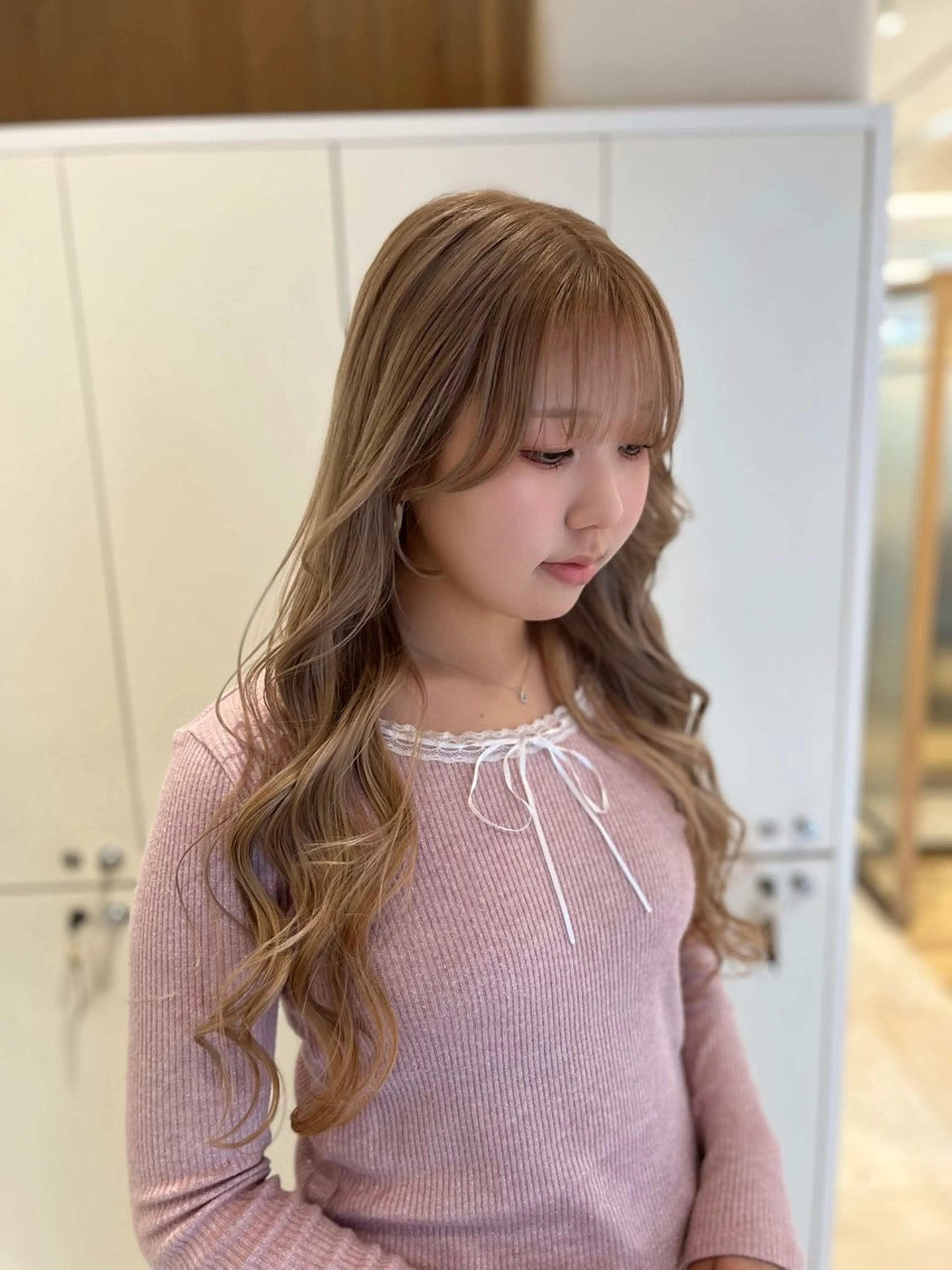 ロング カット ヘアカラー トリートメント あらいしほ /ダブルカラーのヘアスタイル