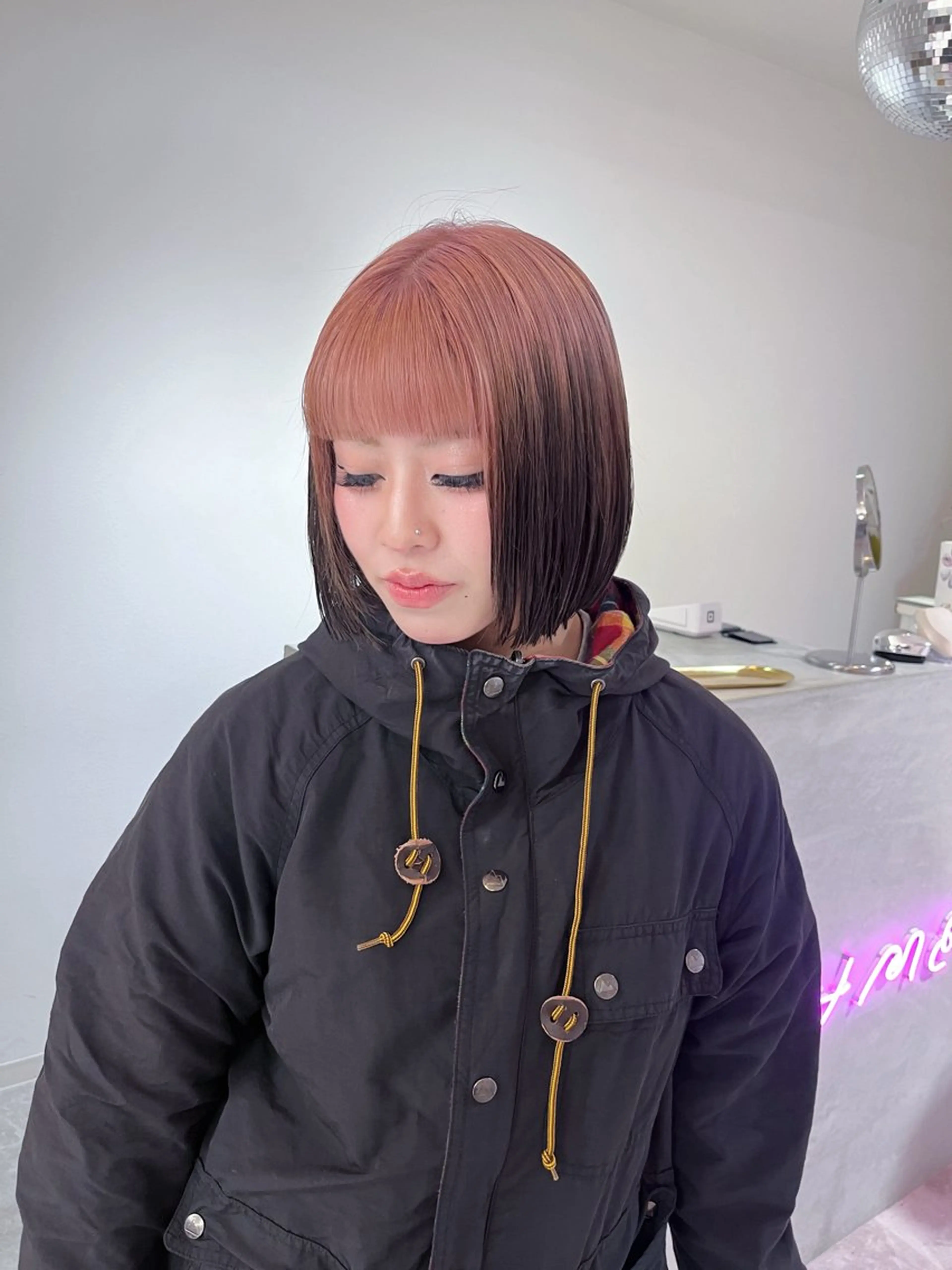 カラー 心斎橋/ブロンド/ ペールカラー/あみかのヘアスタイル