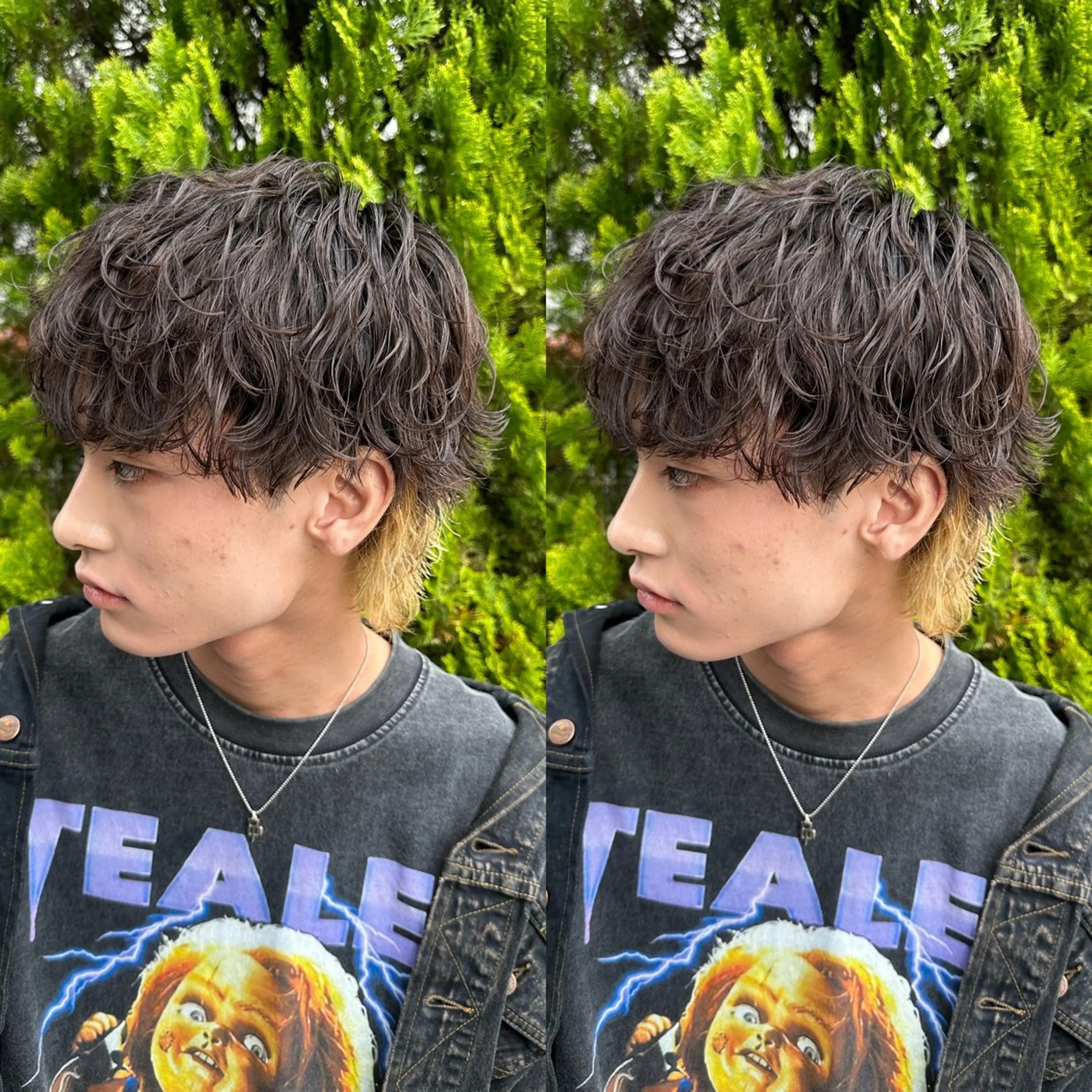 ショート カラー パーマ メンズ カット パーマ トリートメント ヘアセット 亀井隆汰/メンズ専門 パーマ特化美容師のヘアスタイル