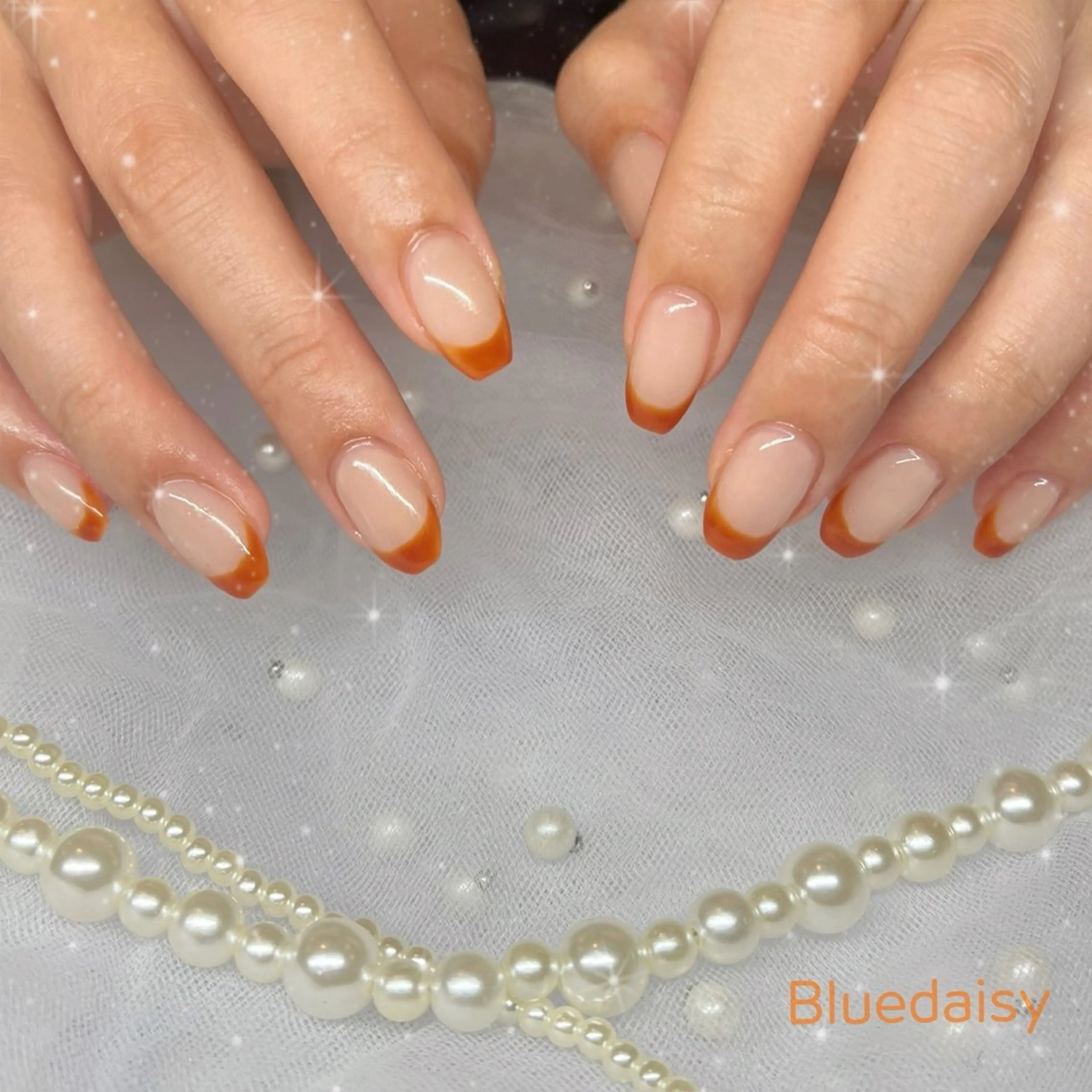 ネイル ハンドネイル Blue daisy 栄本店のネイルデザイン