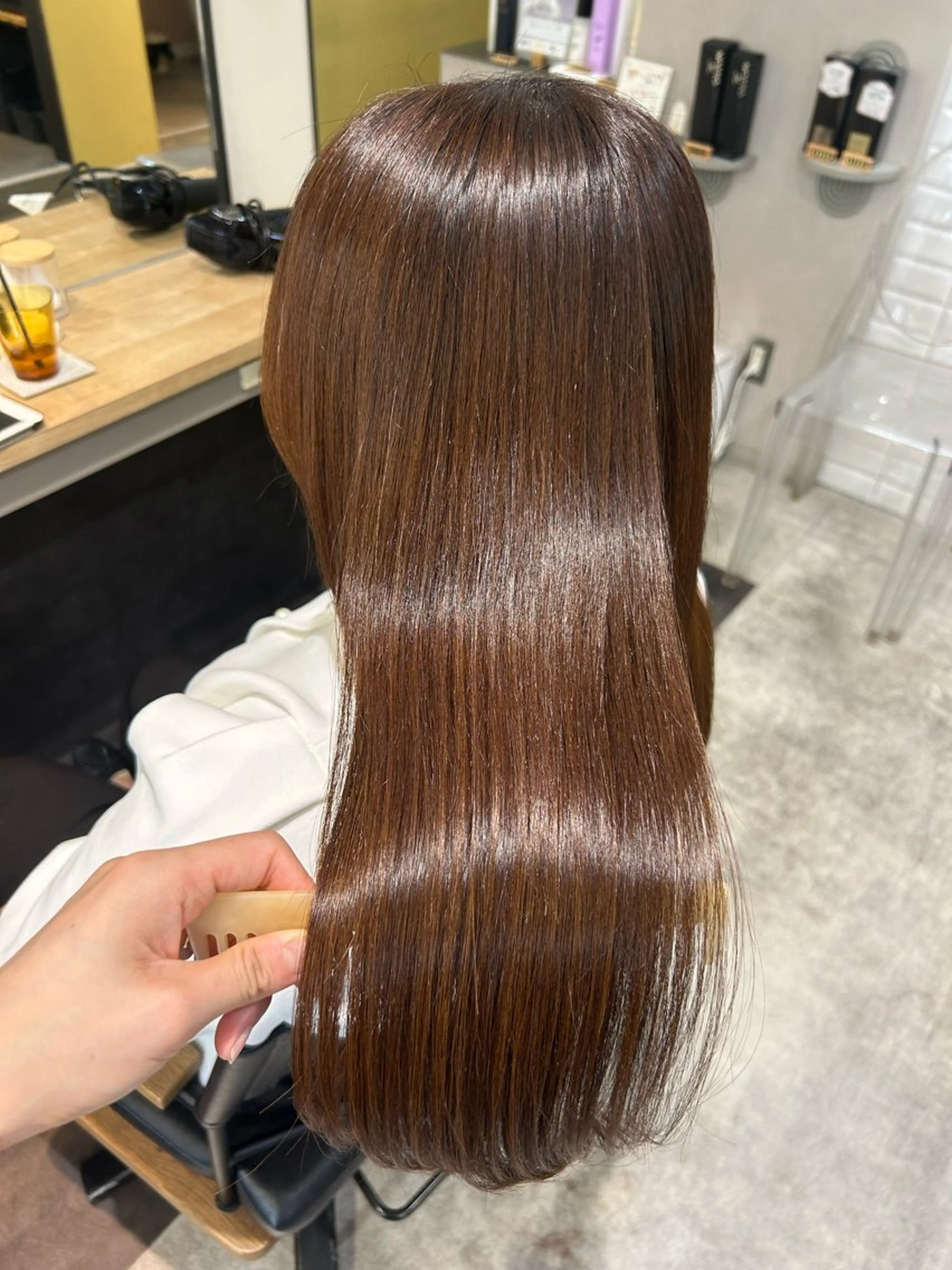 ロング パーマ 髪質改善 ストレートパーマ カット 縮毛矯正 トリートメント ハブヘアー ハブヘアーのヘアスタイル