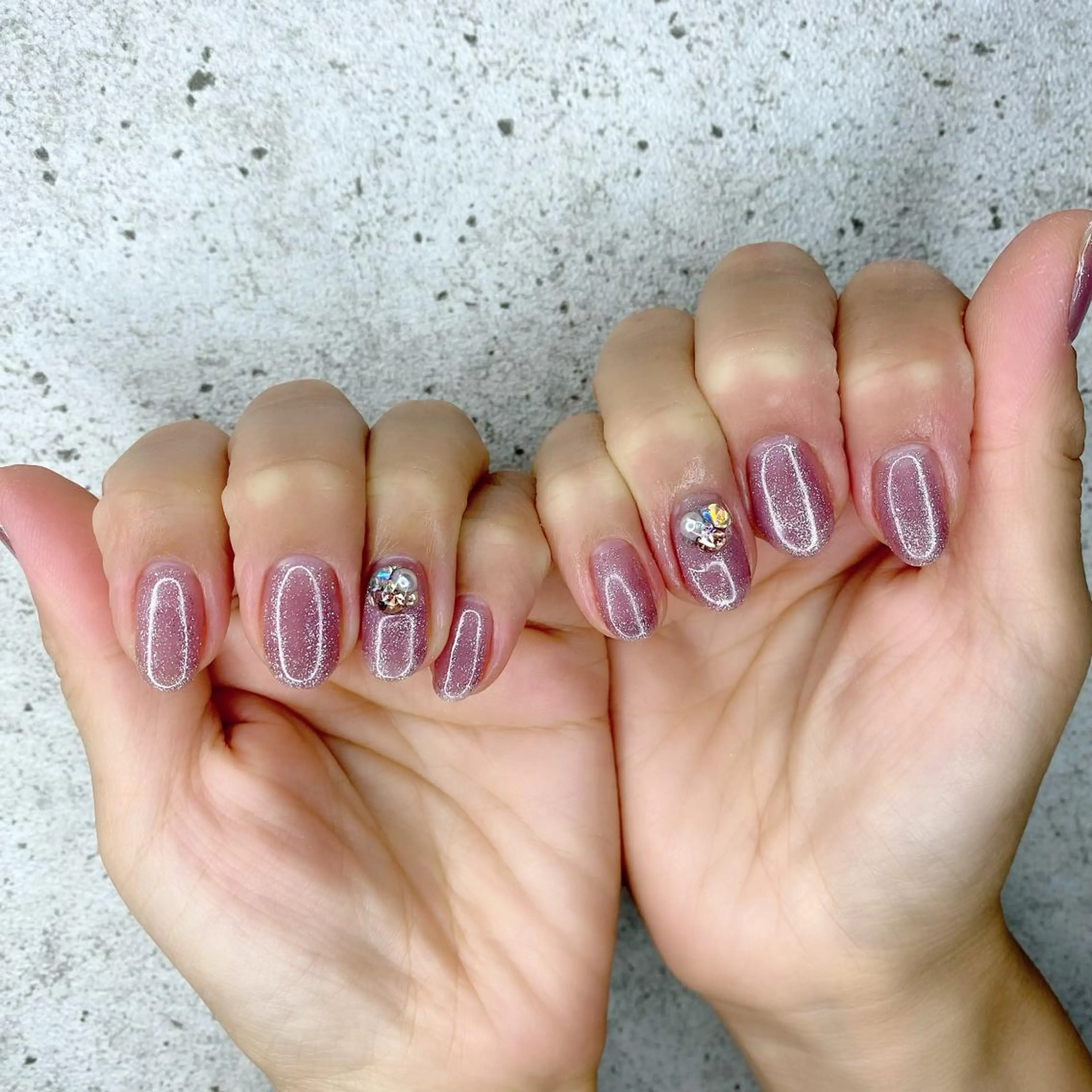 ネイル ジェルネイル ストーンネイル Salon Ｋのネイルデザイン