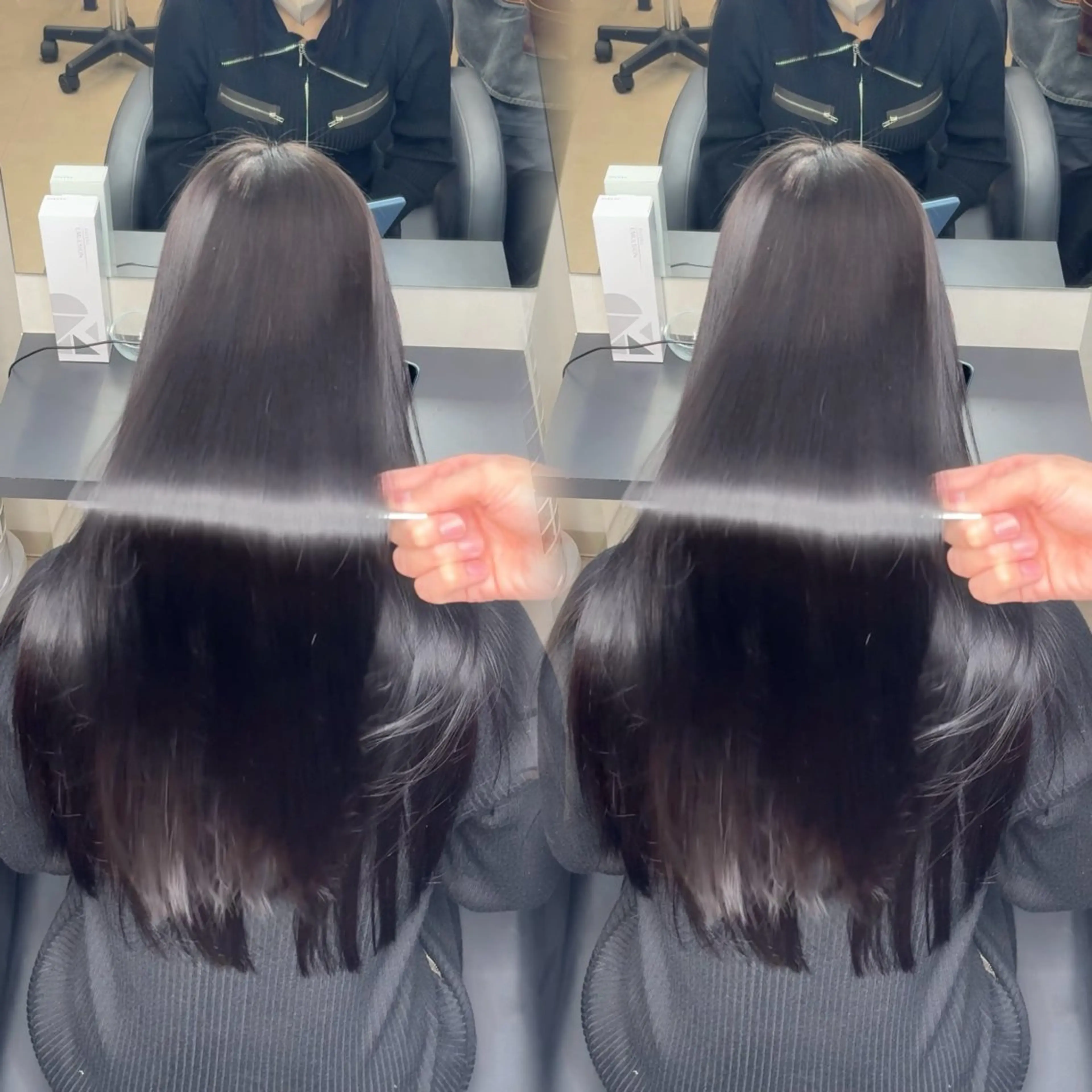 ロング ヘアアレンジ カット 縮毛矯正 トリートメント 新宿 /髪質改善/ 縮毛矯正/ヒュウガのヘアスタイル