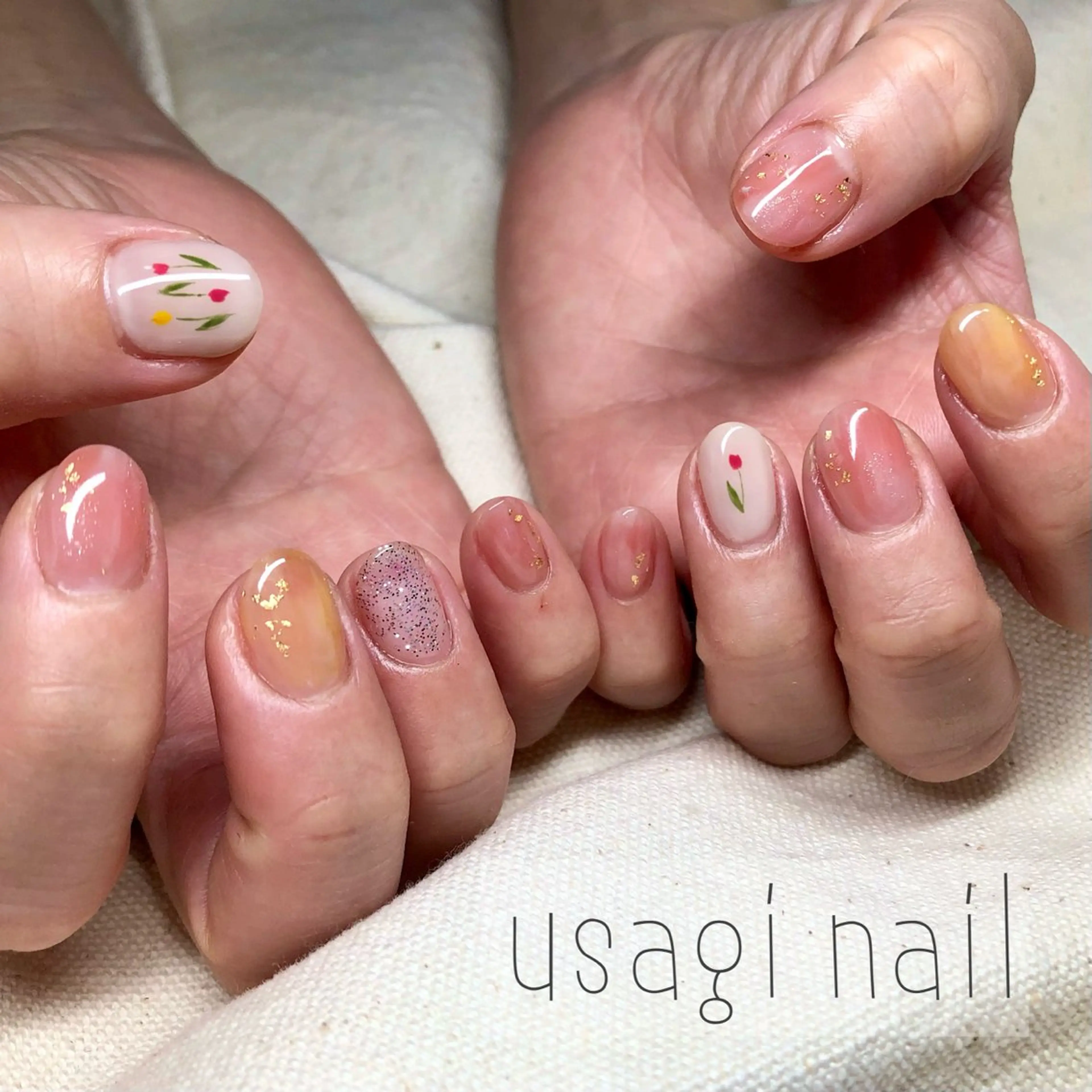 ネイル ニュアンスネイル usagi nailのネイルデザイン