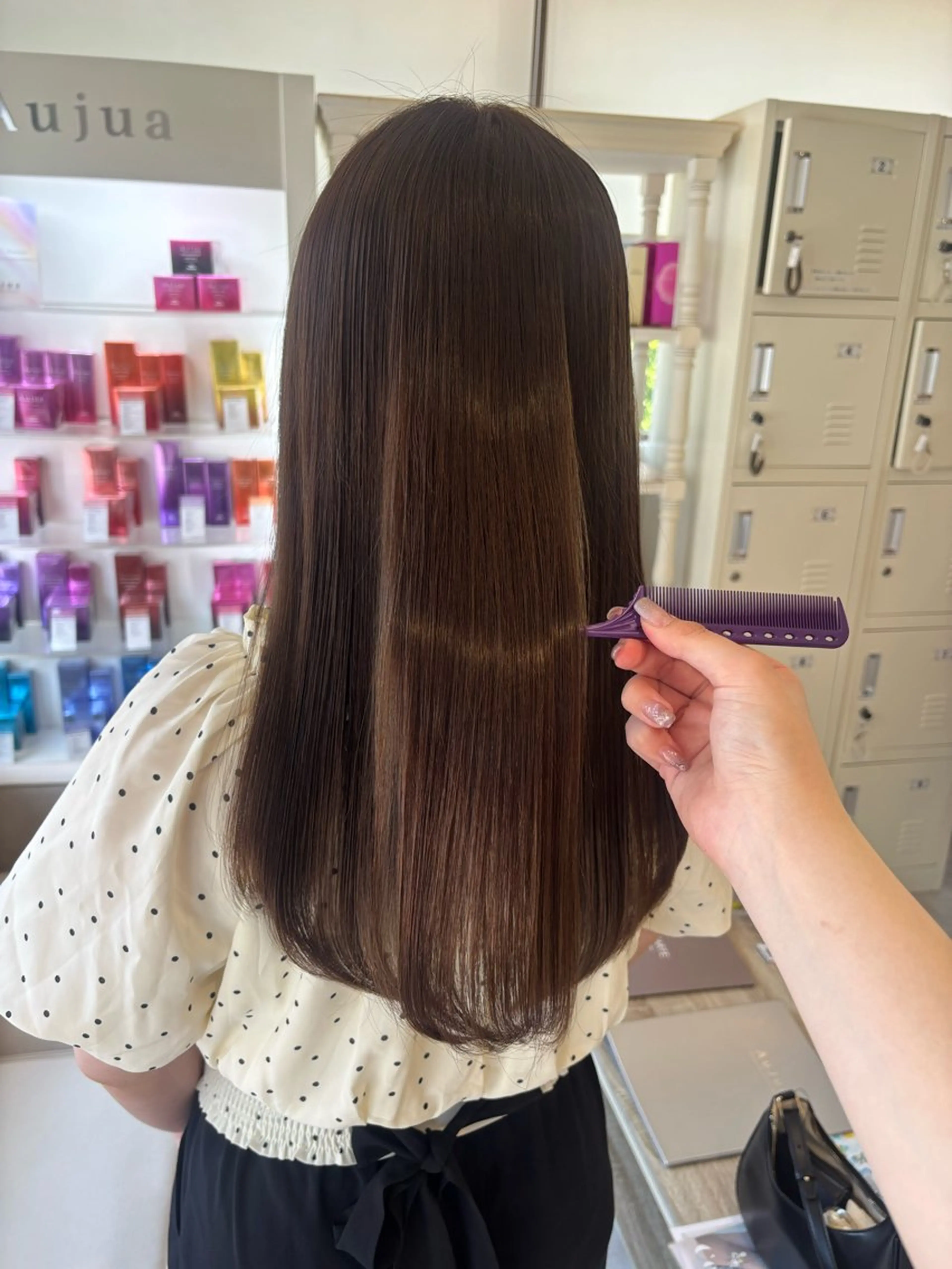 ロング カラー 透明感カラー イルミナカラー カット ヘアカラー にゅーかわいいヘア♡ おがわゆいり౨ৎのヘアスタイル