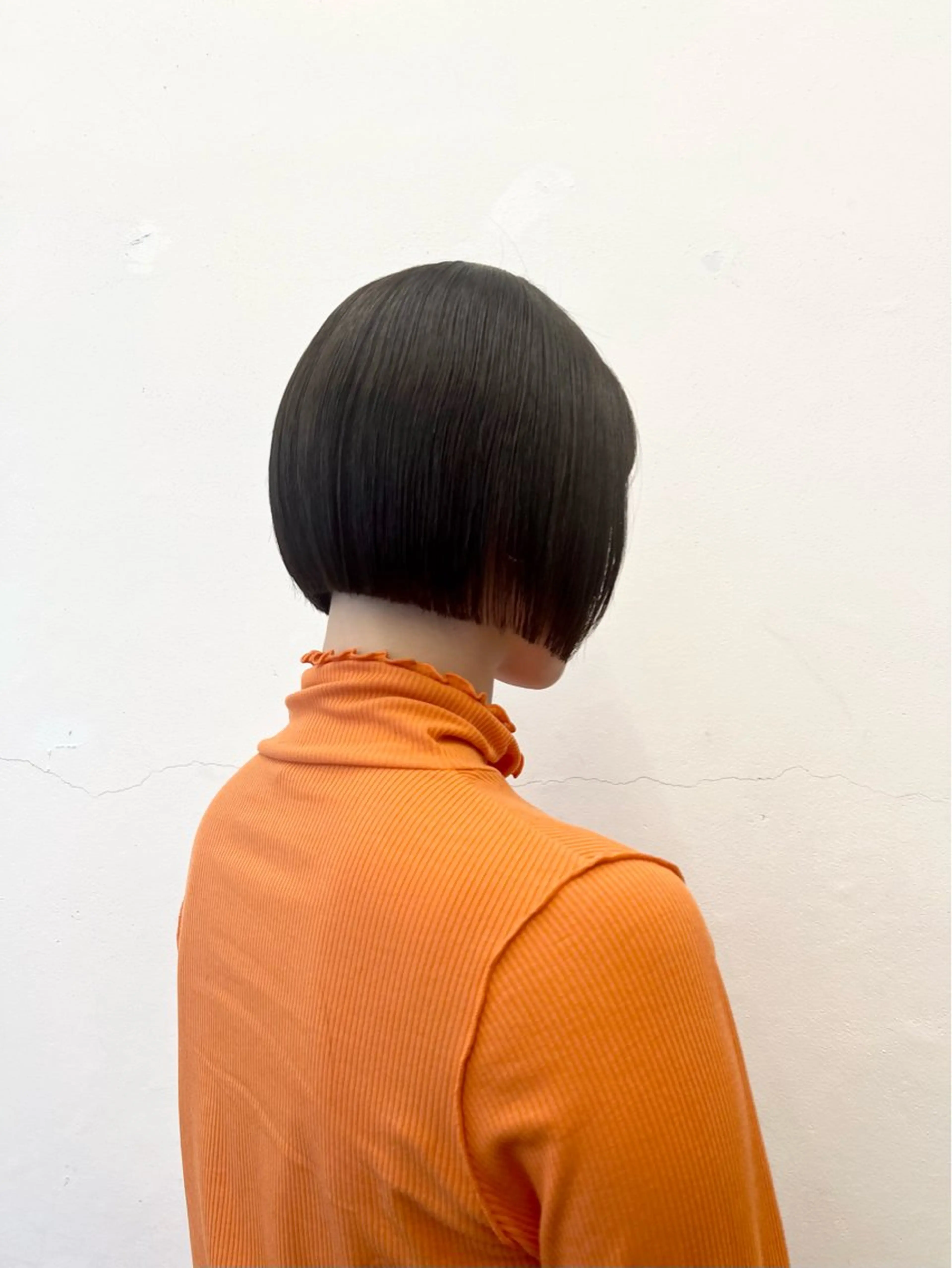 ショート カラー ショートボブ 黒髪 ブルーカラー ブルーブラック ネイビーカラー HARU//原宿🤍 リピート率NO.1のヘアスタイル