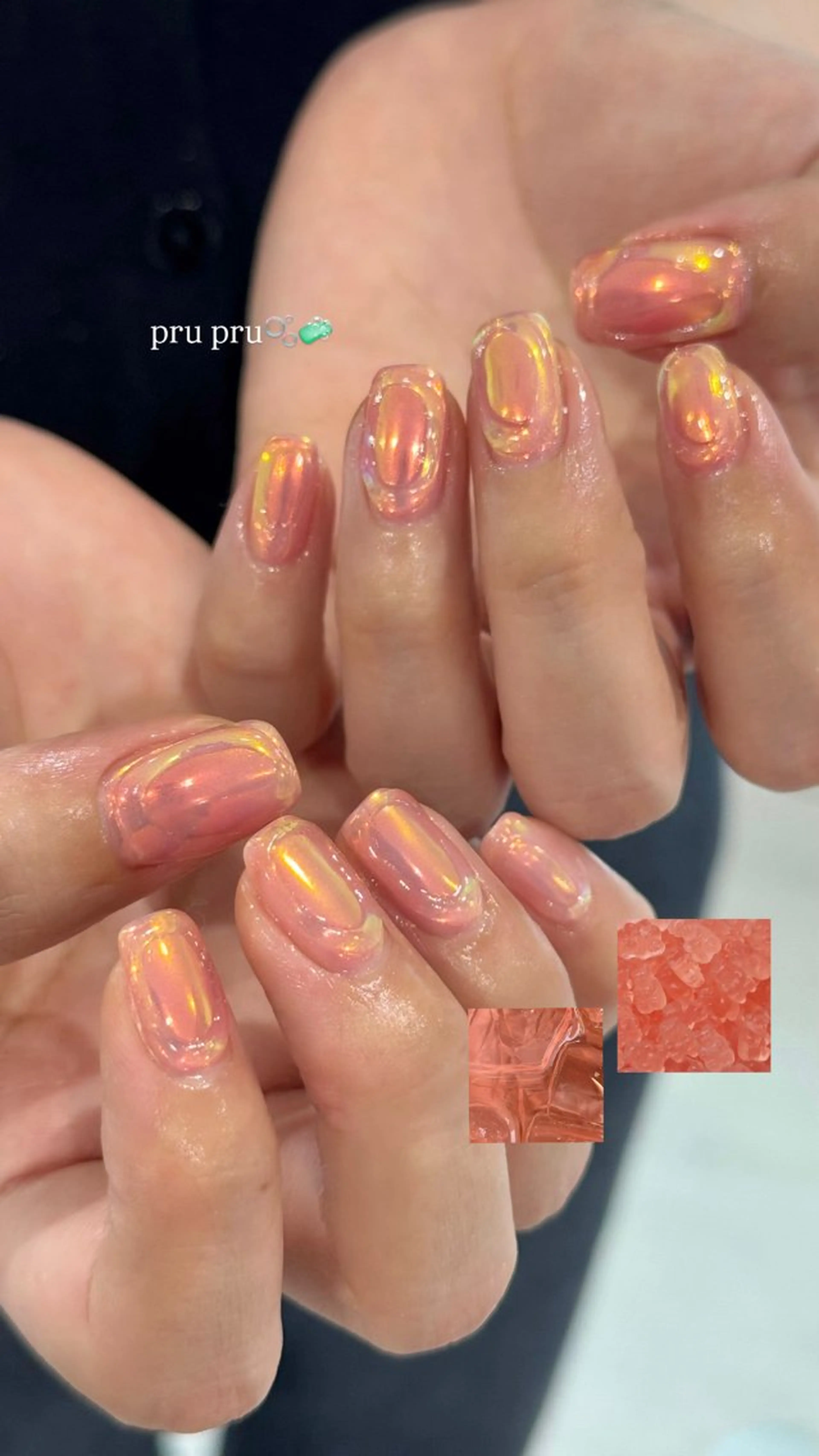 ネイル 氷ネイル・うるうるネイル yate' narumiのネイルデザイン