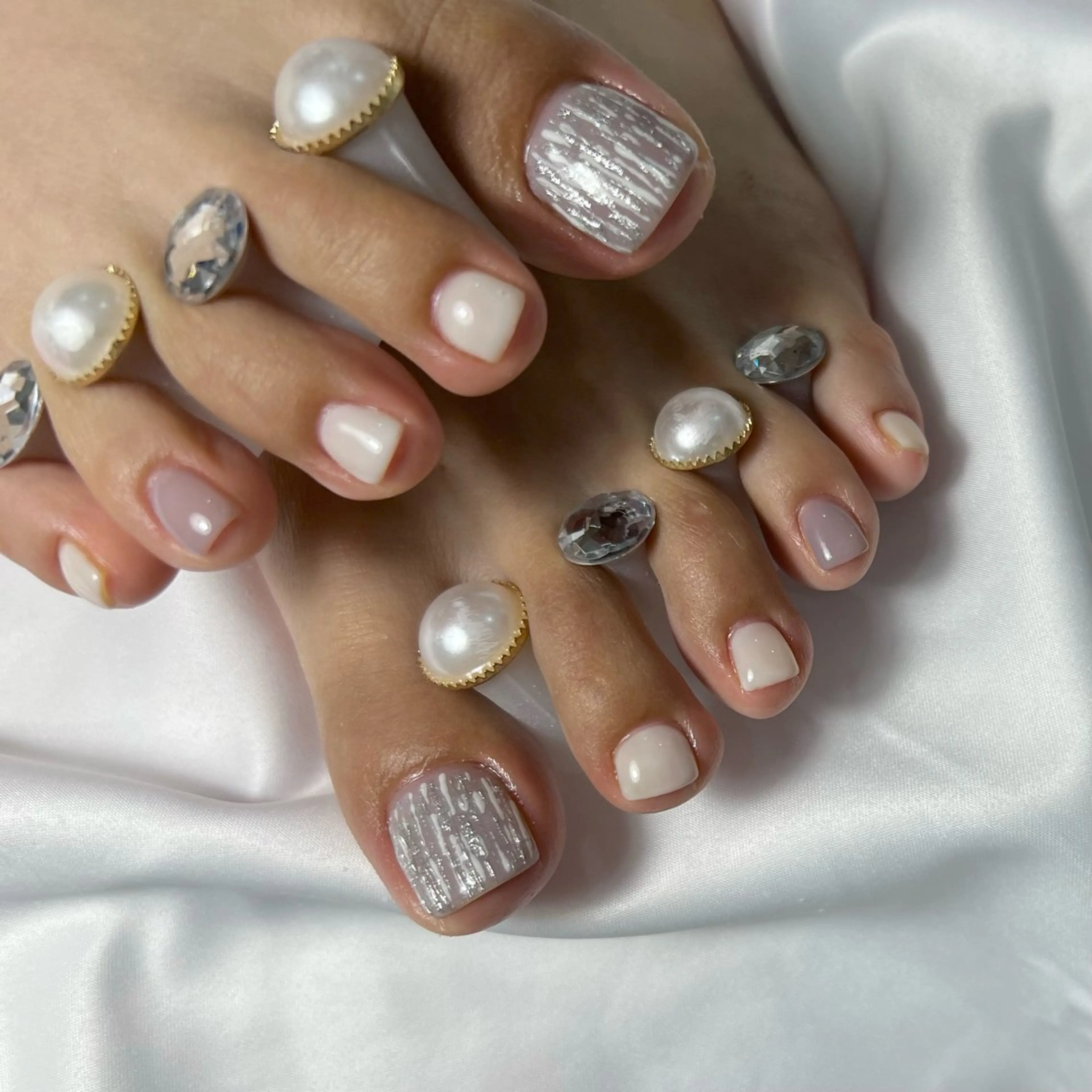 ネイル フットネイル ジェルネイル ニュアンスネイル ワンカラーネイル ワンホンネイル Kanna Yuki カンナユキのネイルデザイン