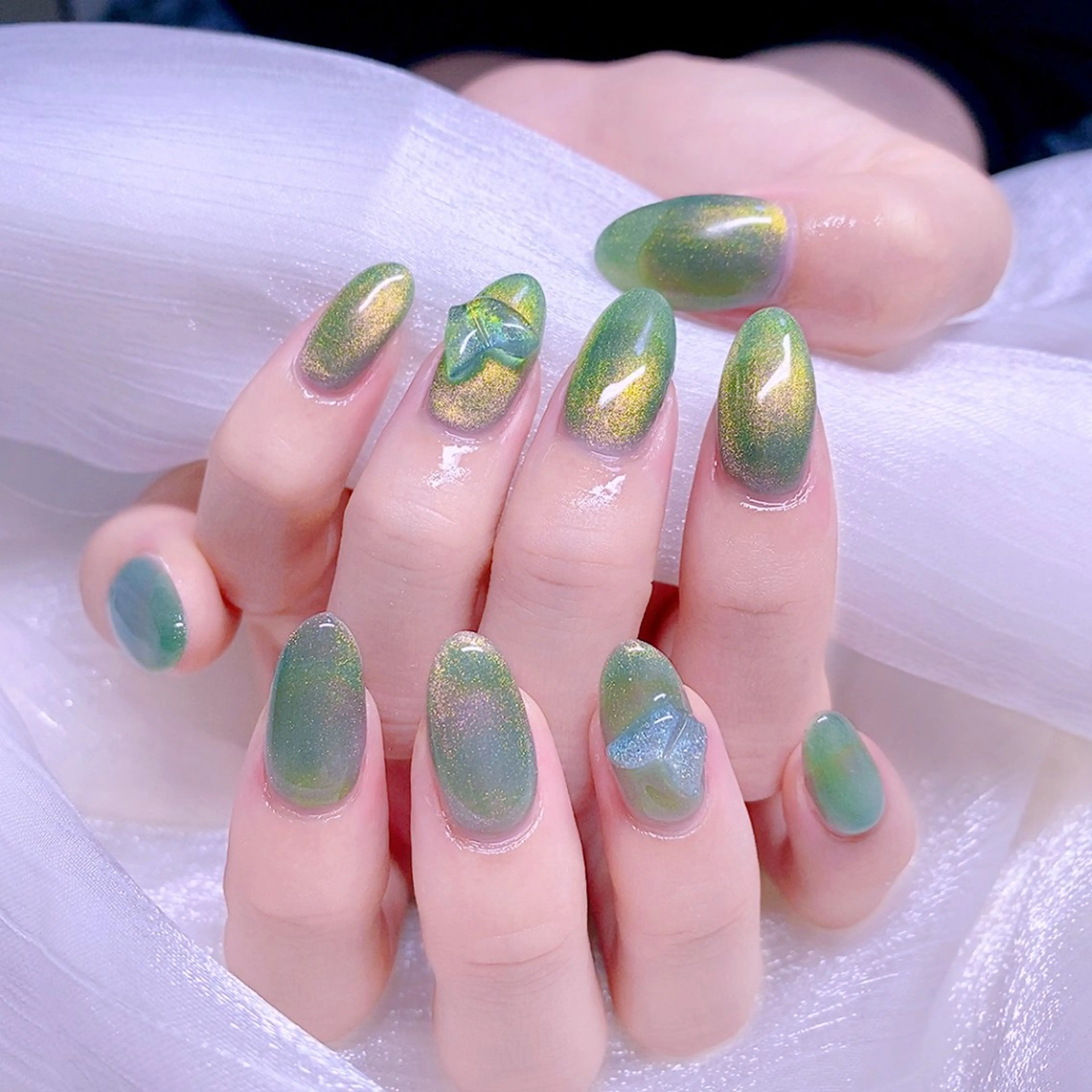 ネイル マグネットネイル ハンドネイル Nail Yunaのネイルデザイン