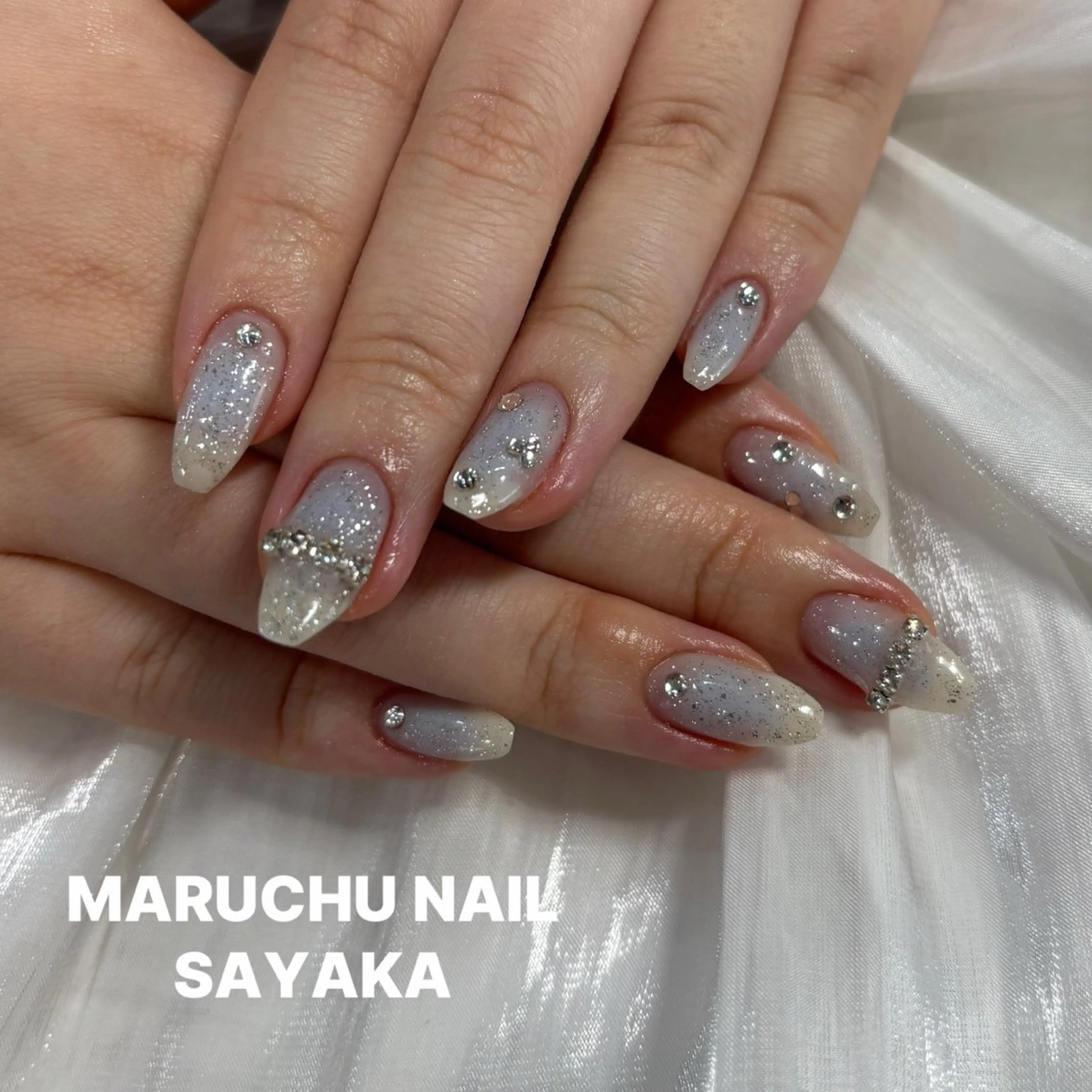 ネイル チークネイル MARUCHU SAYAKAのネイルデザイン