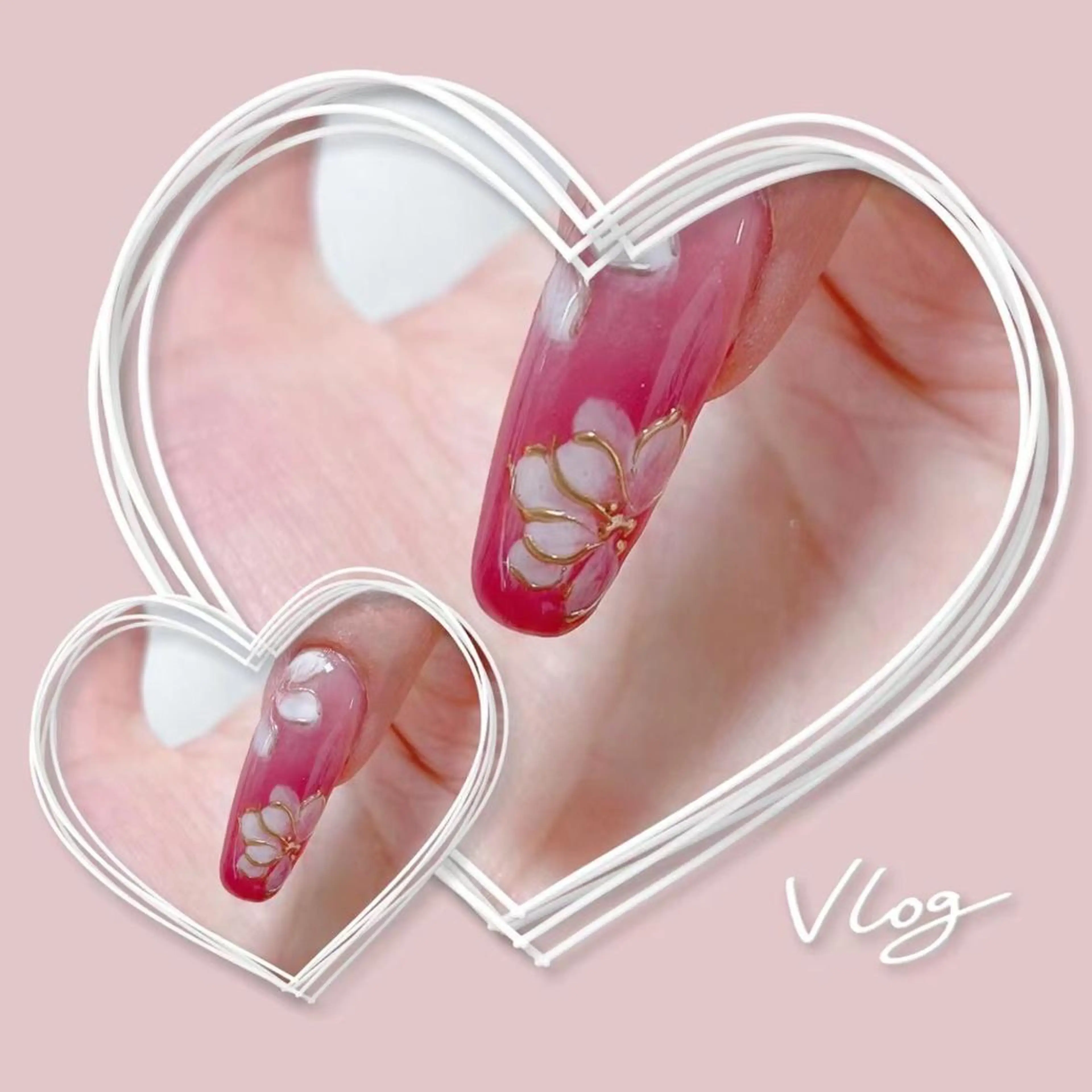 ネイル ハンドネイル MoonNail ユリ🌸のネイルデザイン
