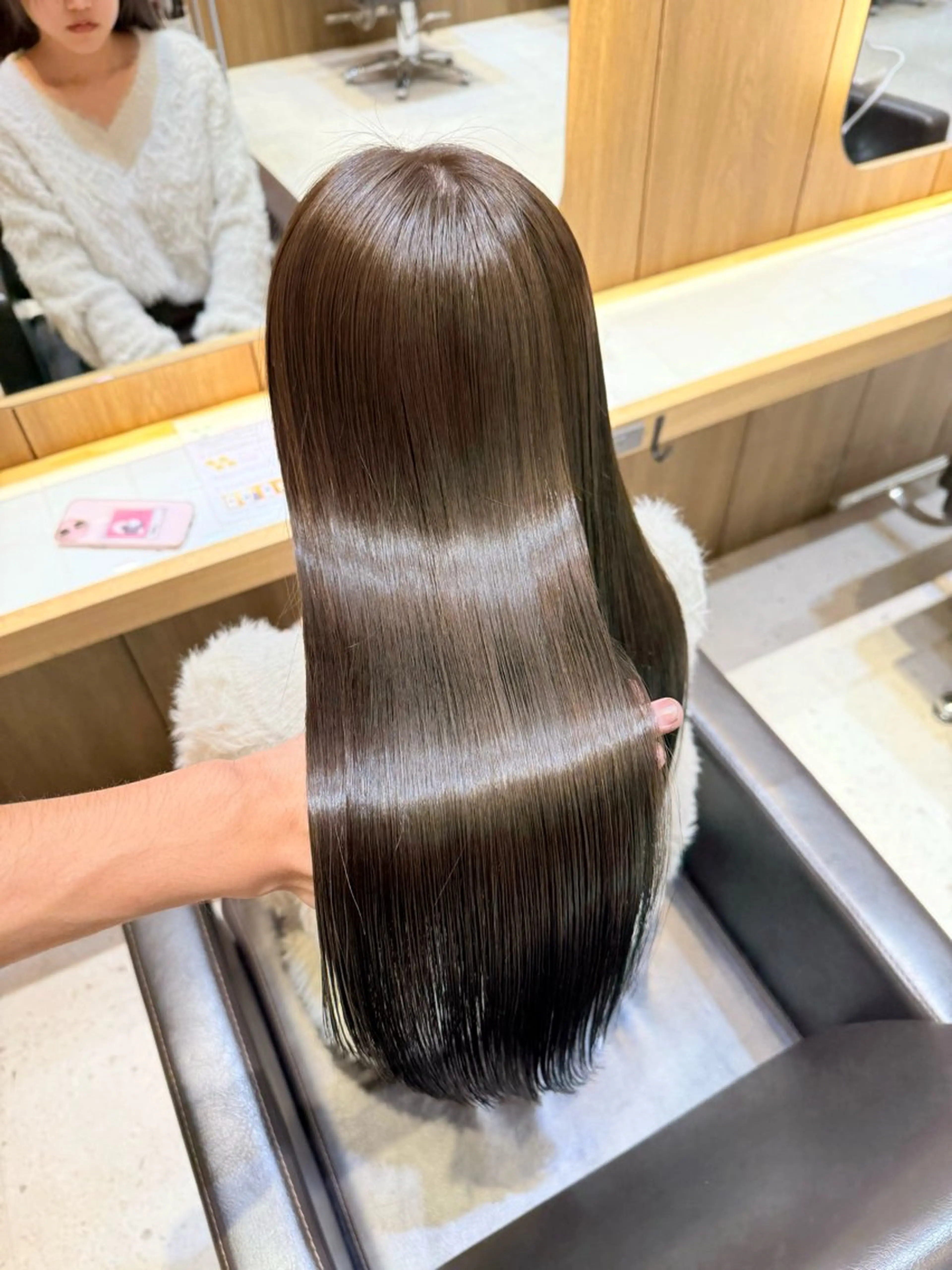 セミロング カラー ヘアアレンジ エクステ/髪質改善 🖤RYUSEI🖤のヘアスタイル