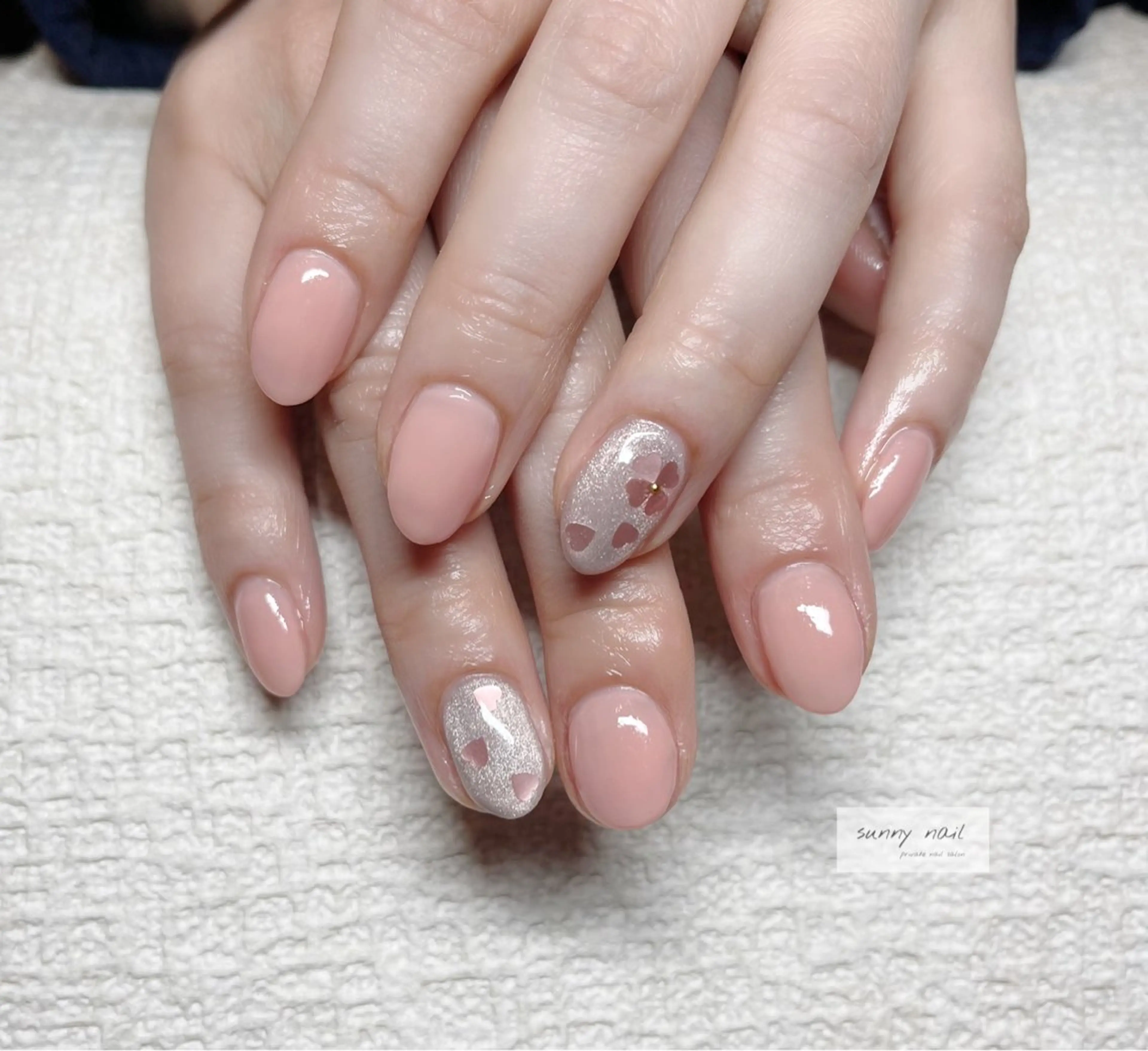 ネイル 桜ネイル マグネットネイル sunny nailのネイルデザイン