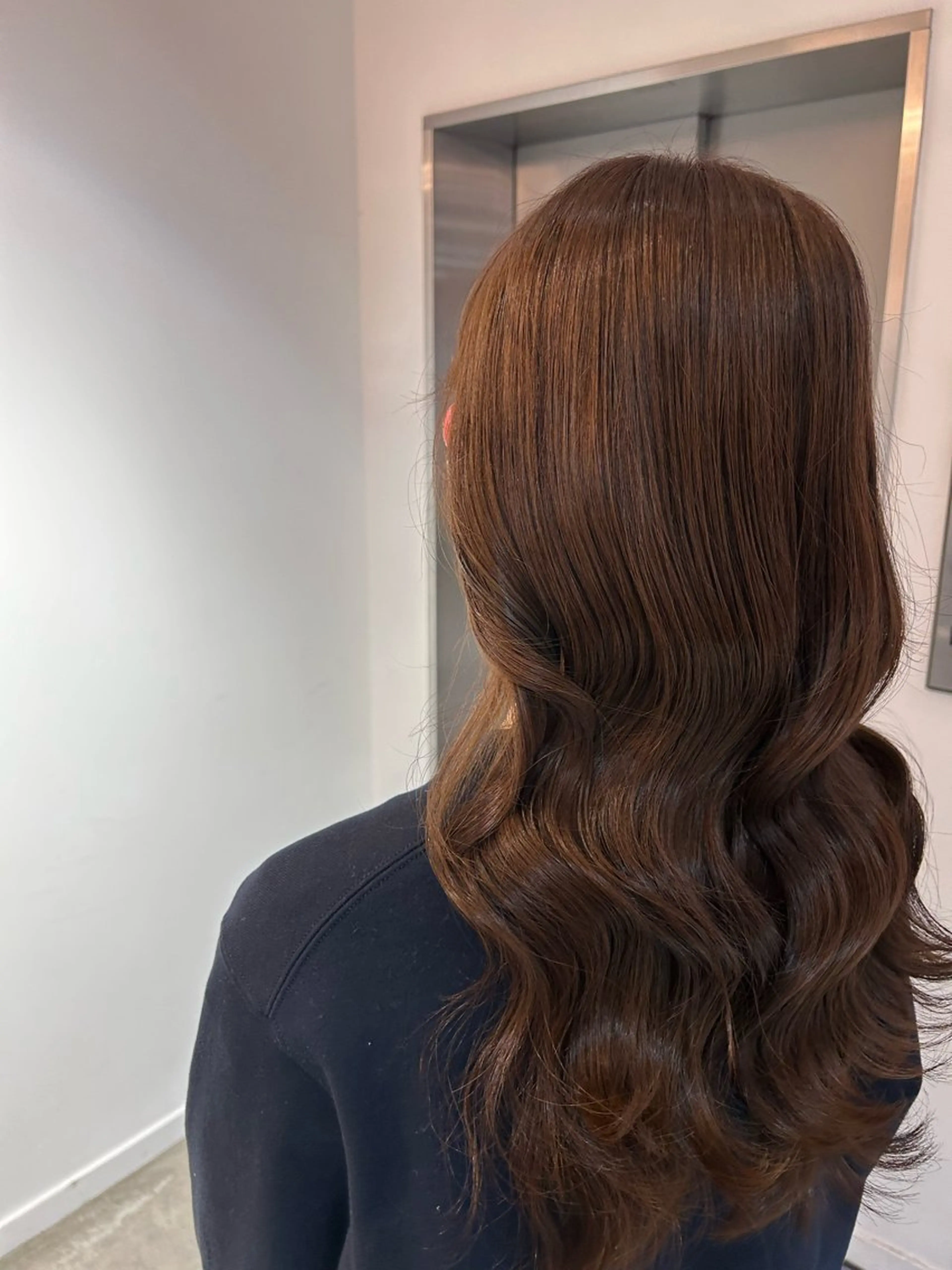 ロング ヘアカラー トリートメント 蓮池 愛海のヘアスタイル