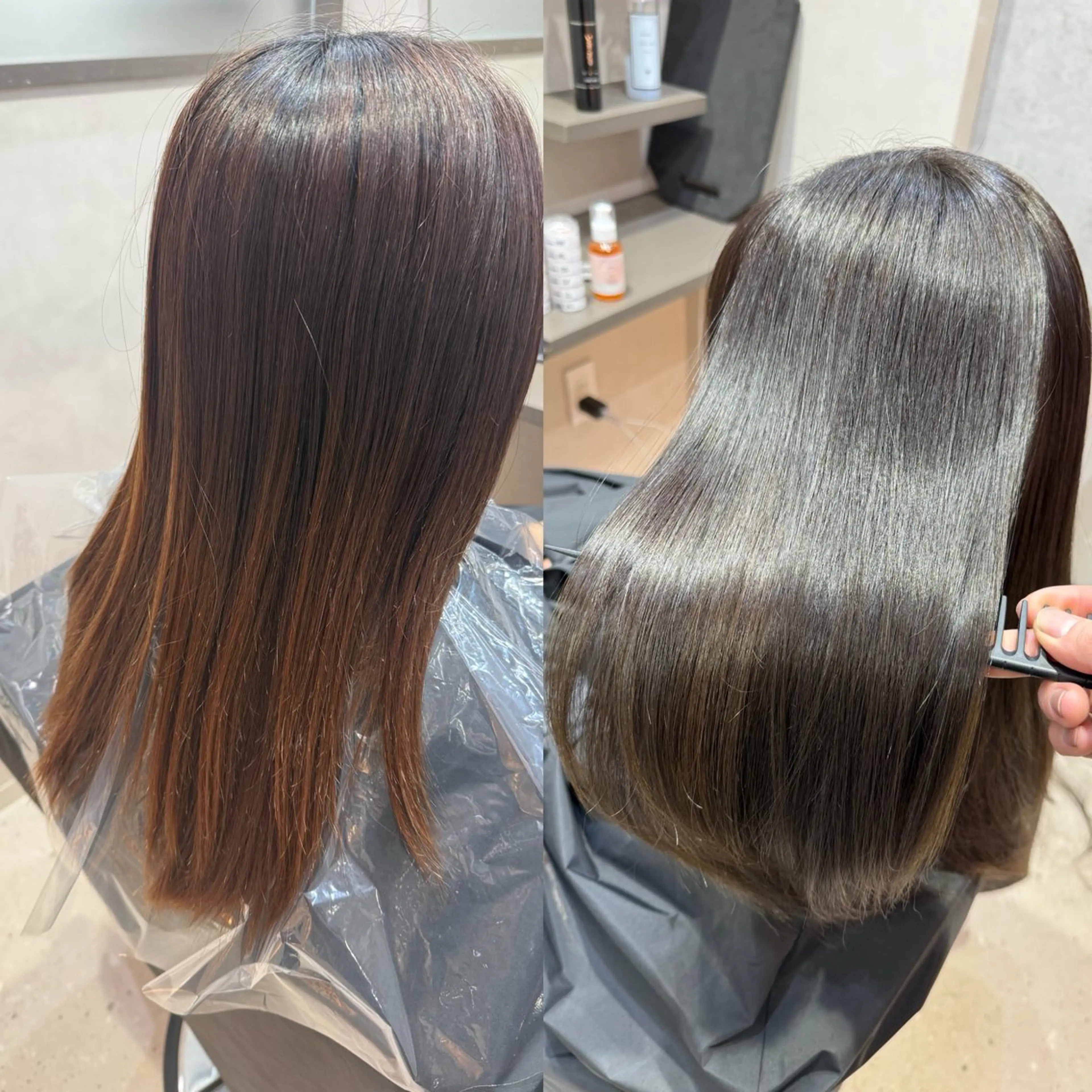 ロング ヘアカラー トリートメント ✨シルクストレート✨ 美髪髪質改善Yukiのヘアスタイル